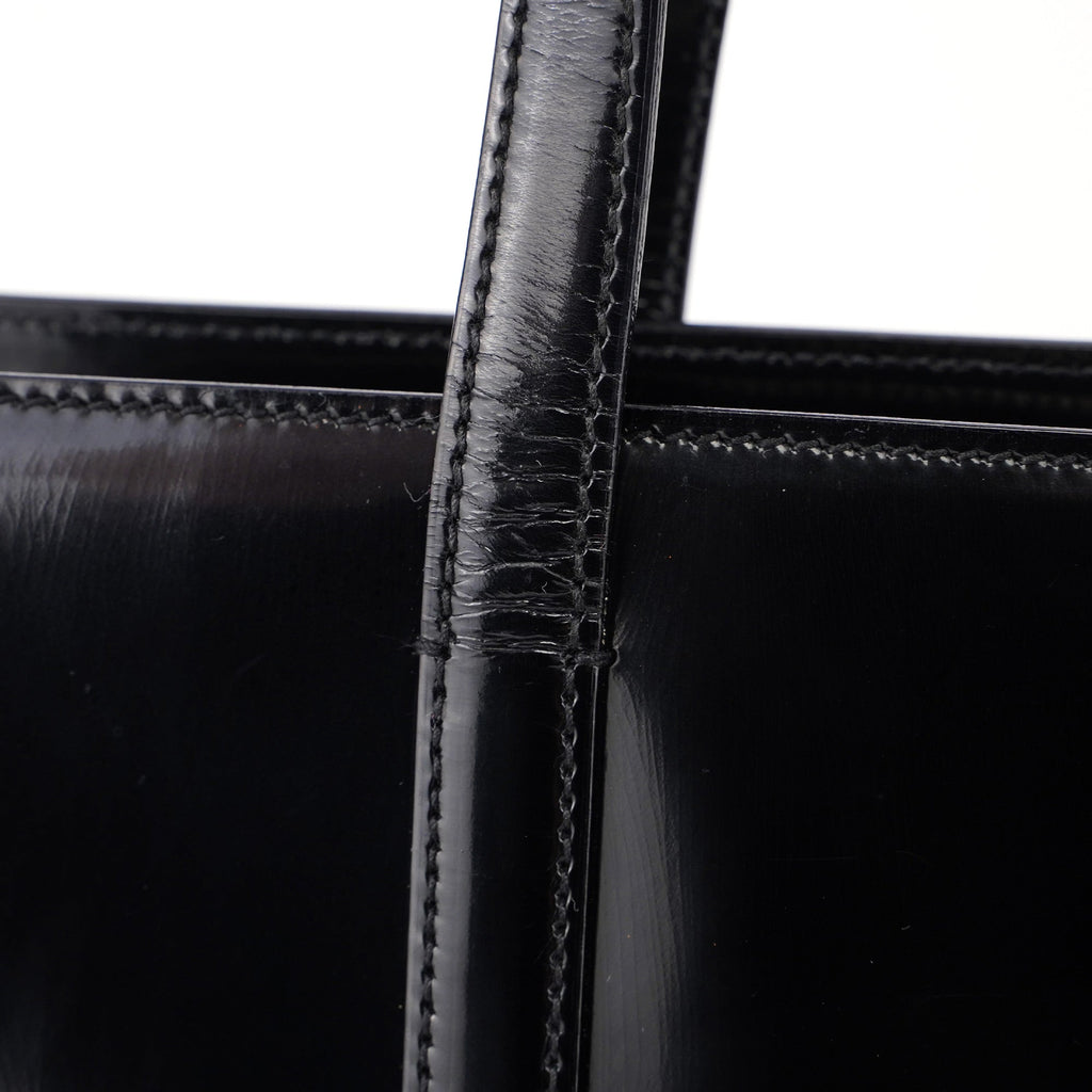 1995 Black Spazzolato Tote Bag