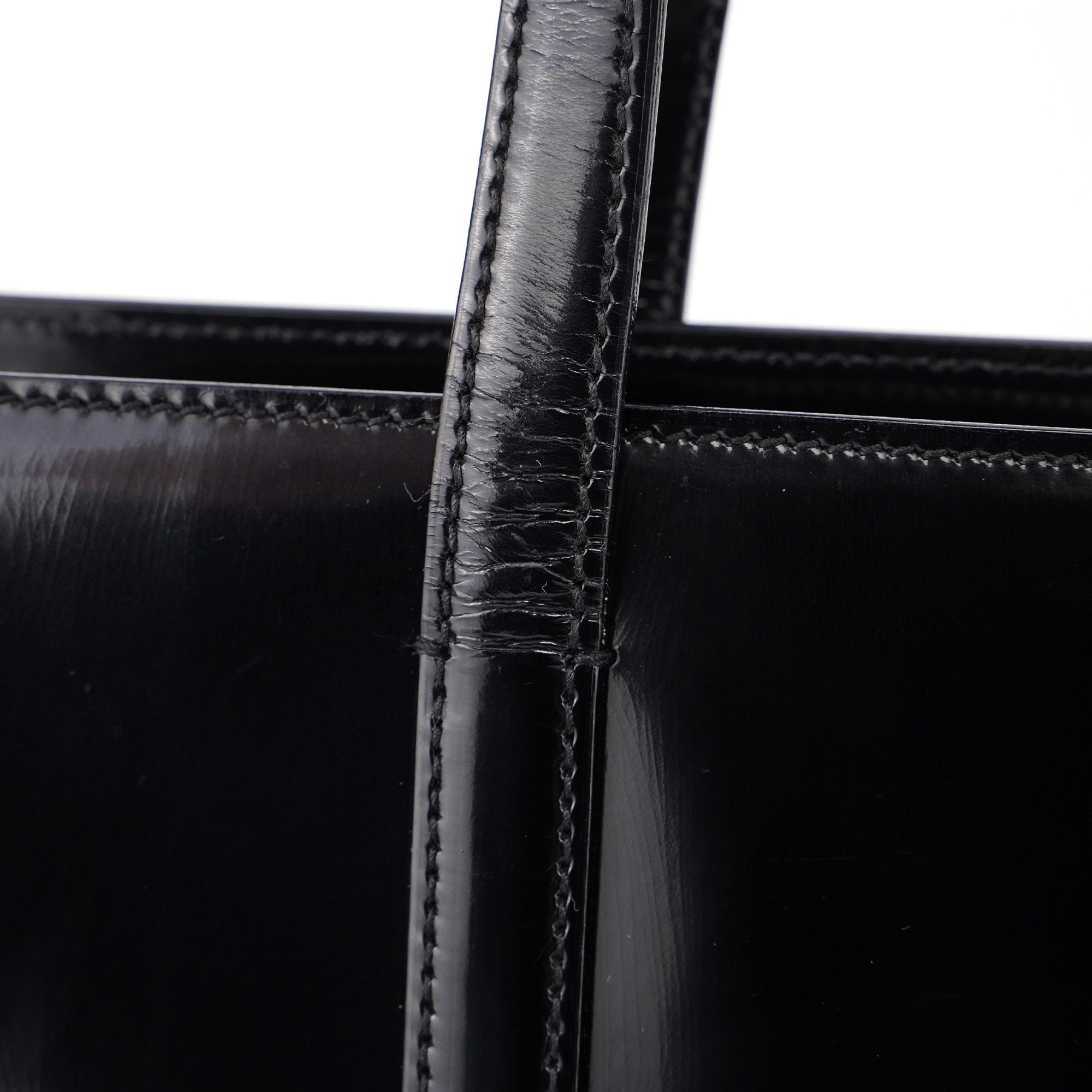 1995 Black Spazzolato Tote Bag