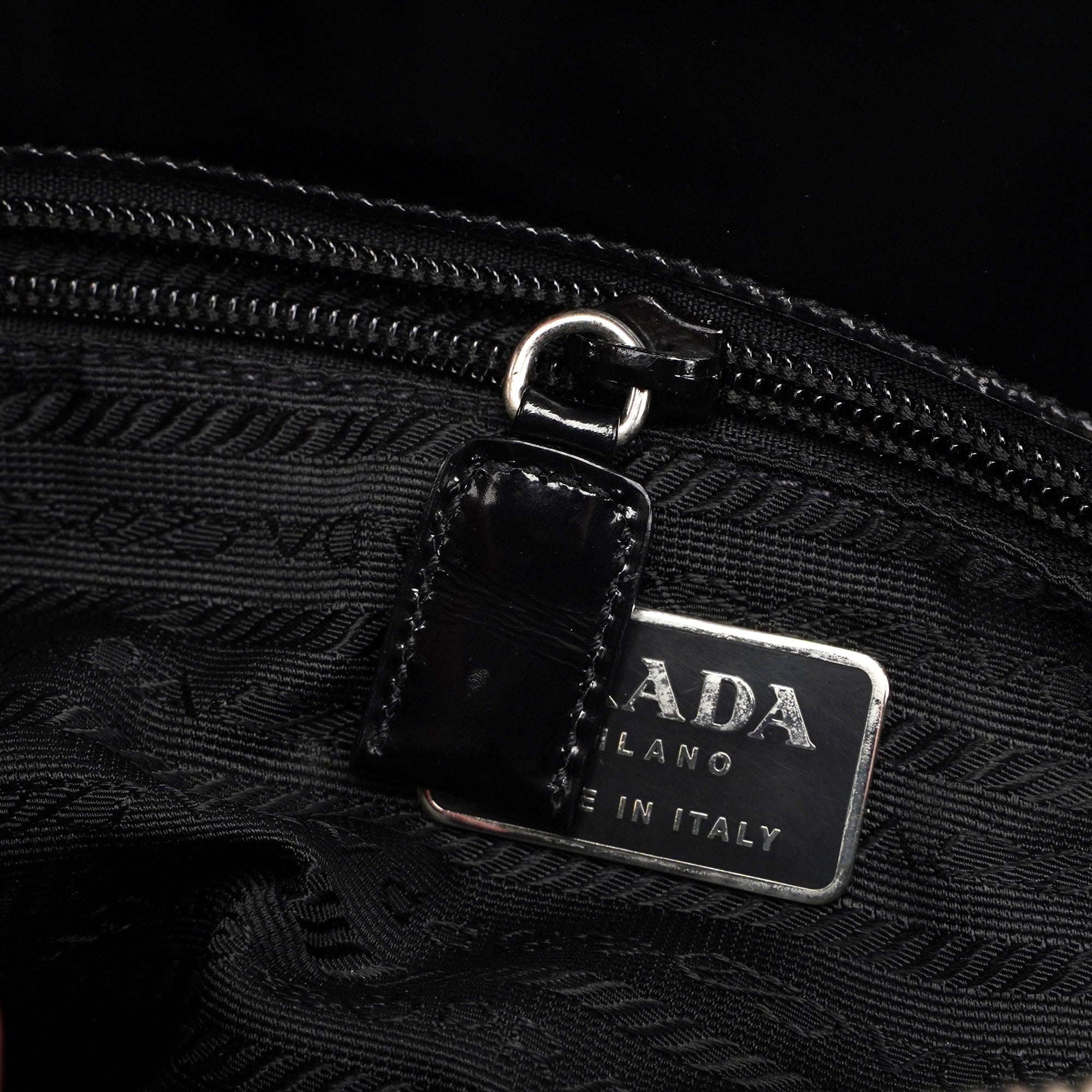 1995 Black Spazzolato Tote Bag