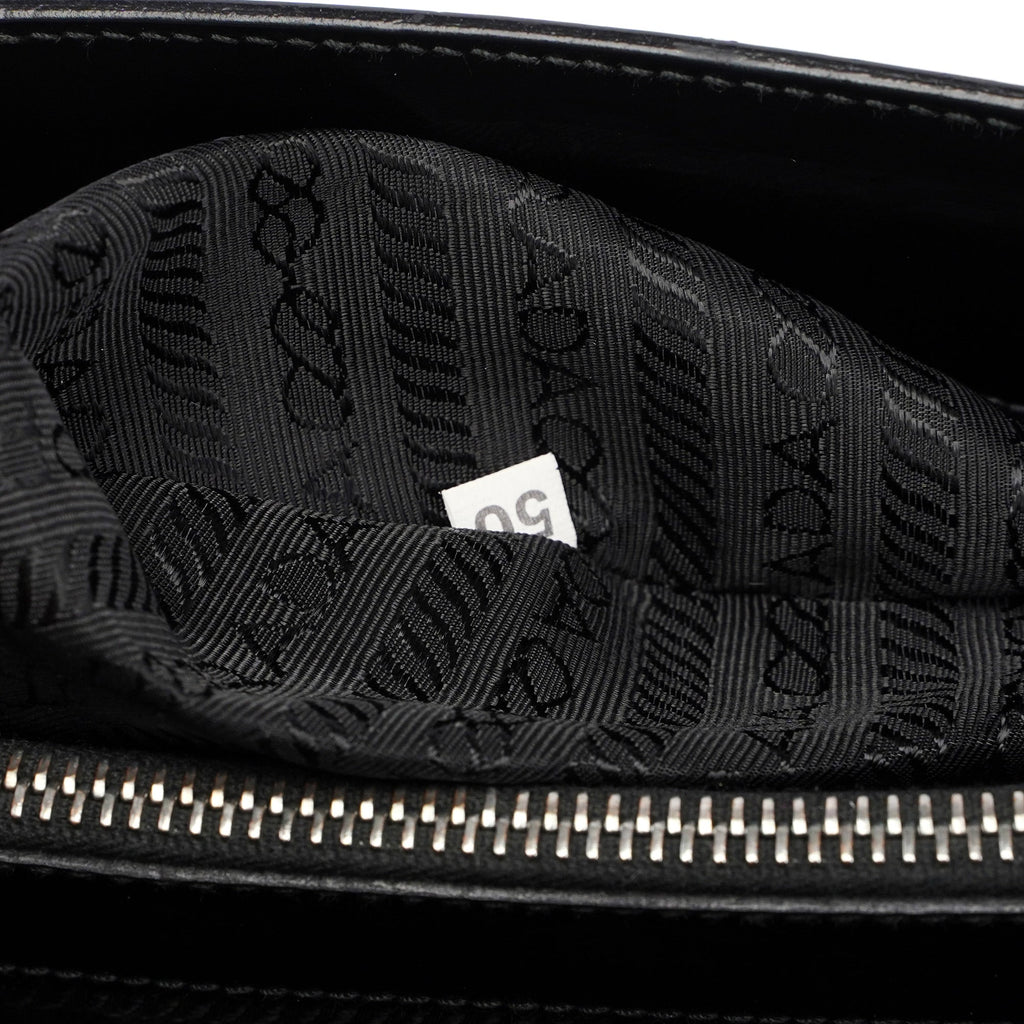 1995 Black Spazzolato Tote Bag