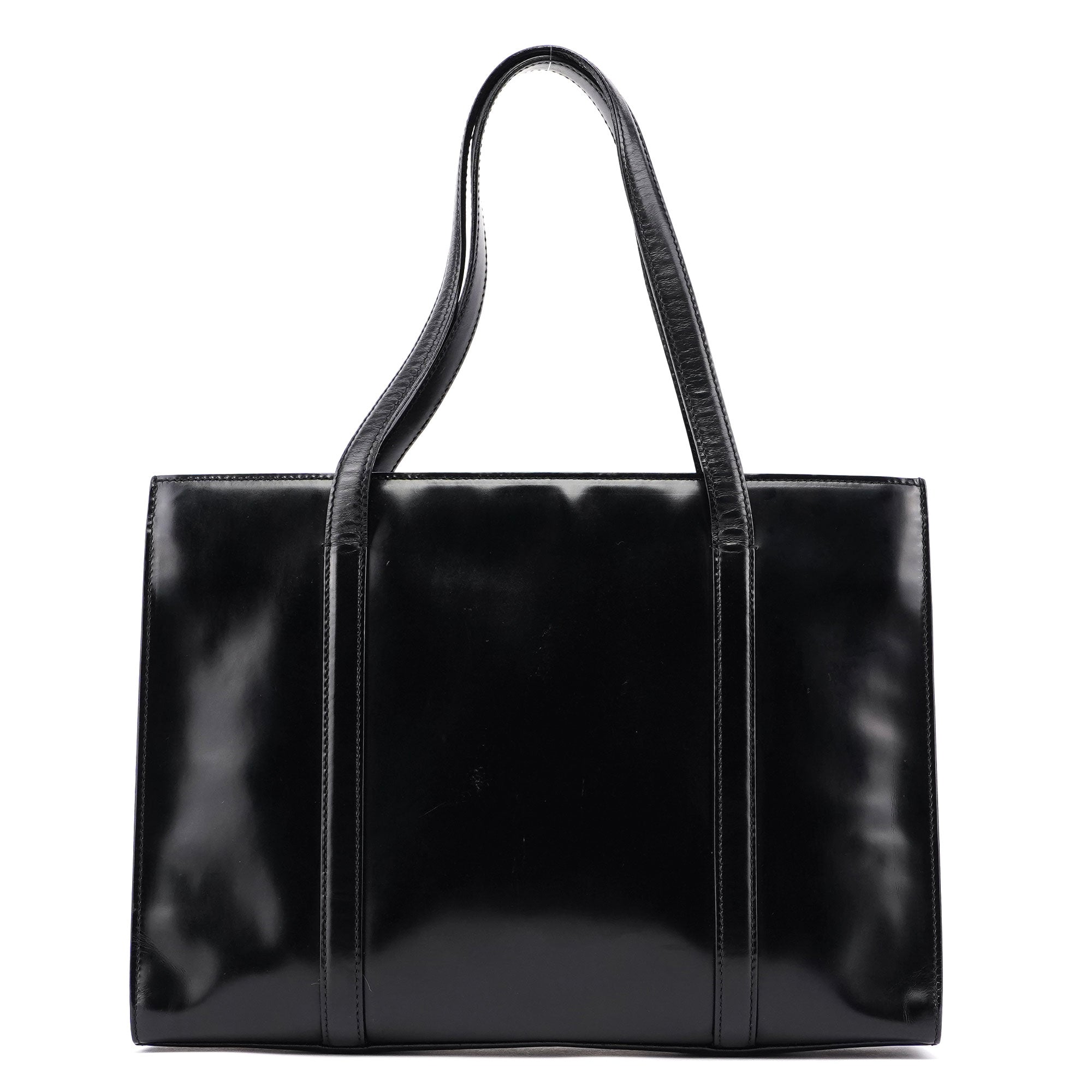 1995 Black Spazzolato Tote Bag
