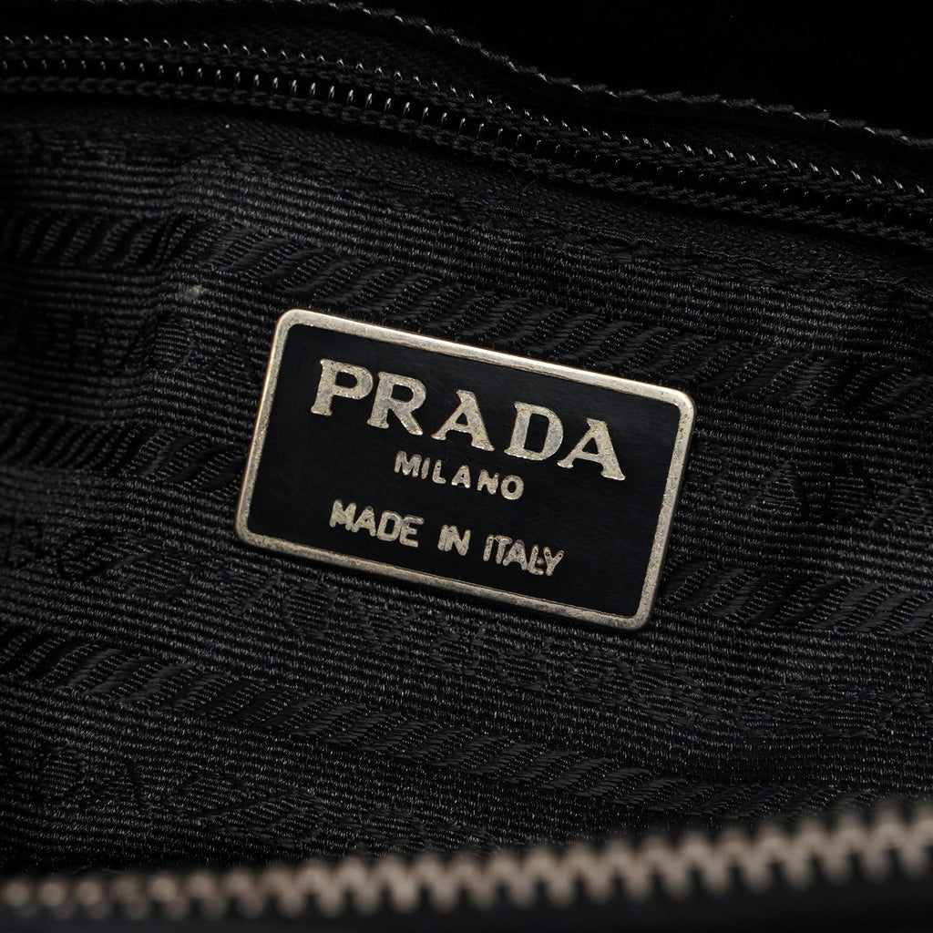 1995 Black Spazzolato Tote Bag