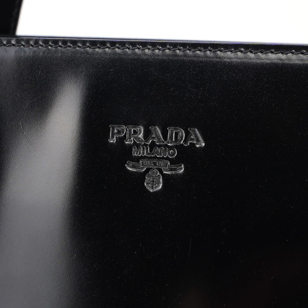 1995 Black Spazzolato Tote Bag