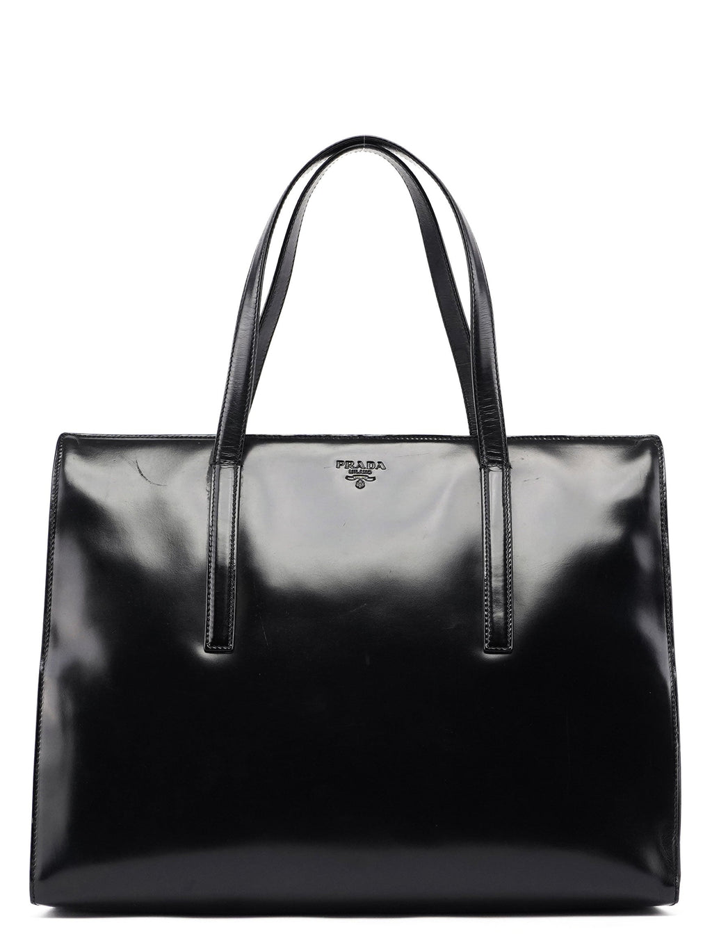 1995 Black Spazzolato Tote Bag