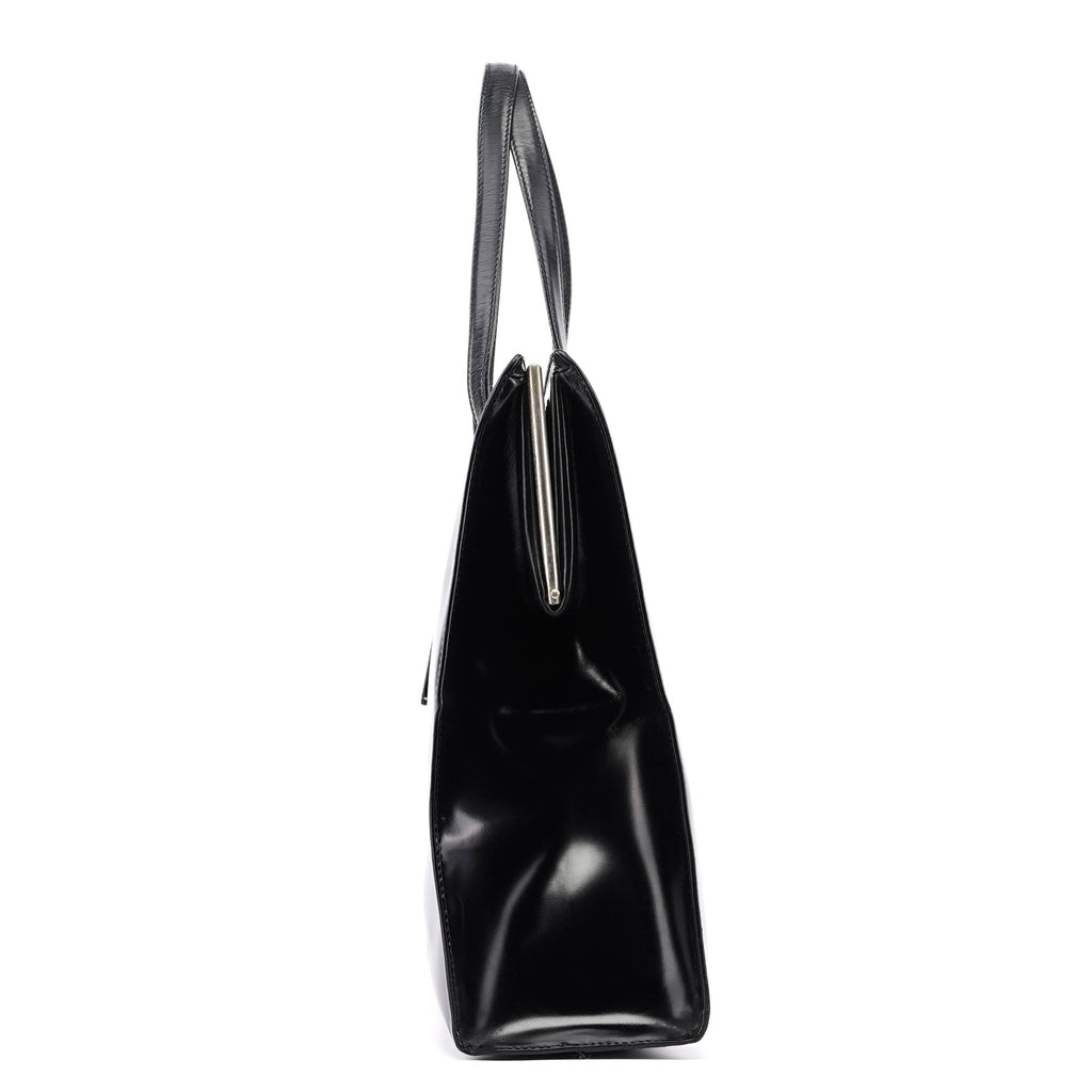 1995 Black Spazzolato Tote Bag