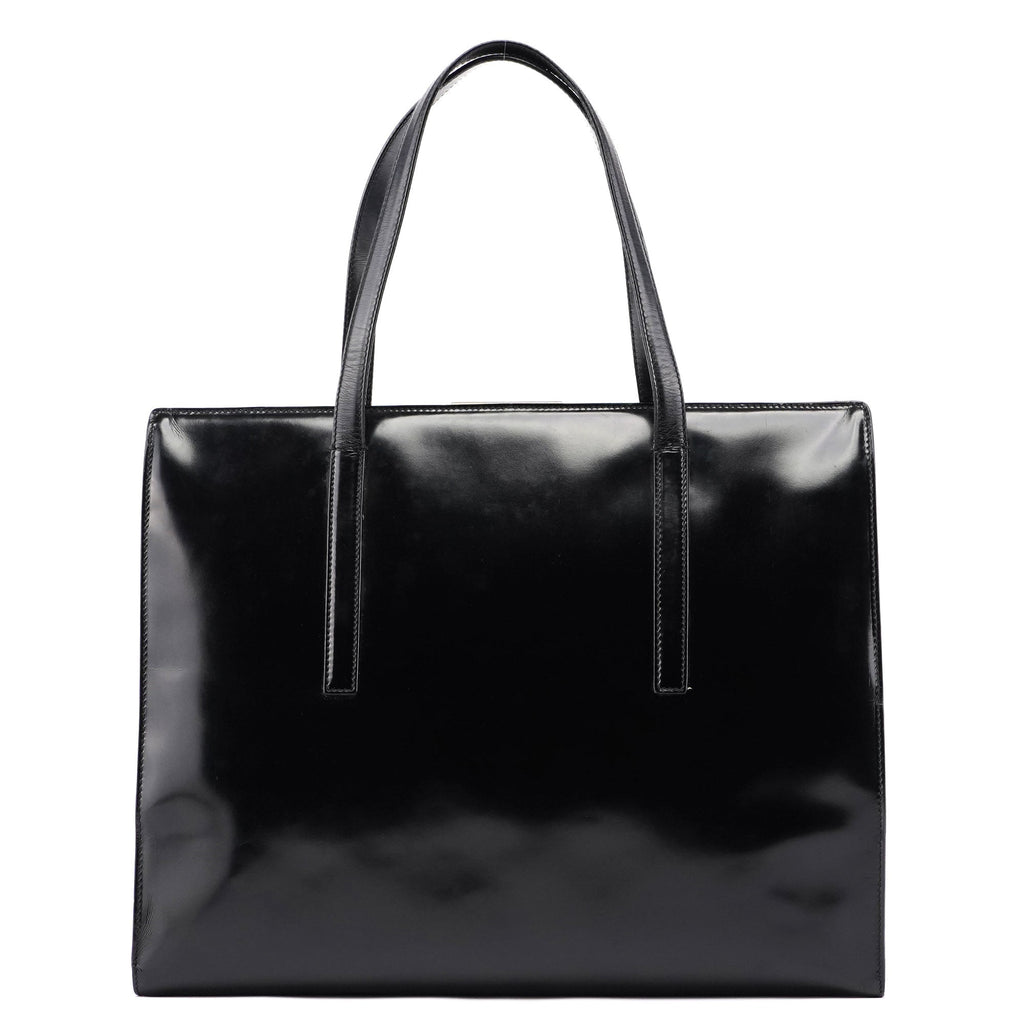 1995 Black Spazzolato Tote Bag