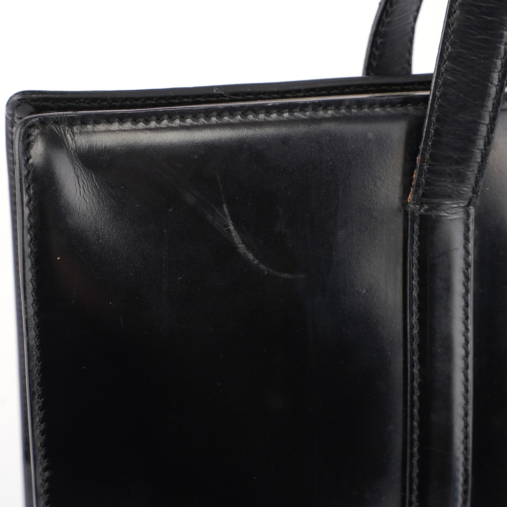 1995 Black Spazzolato Tote Bag