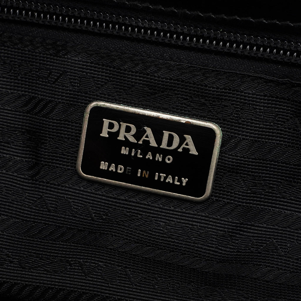 1995 Black Spazzolato Tote Bag