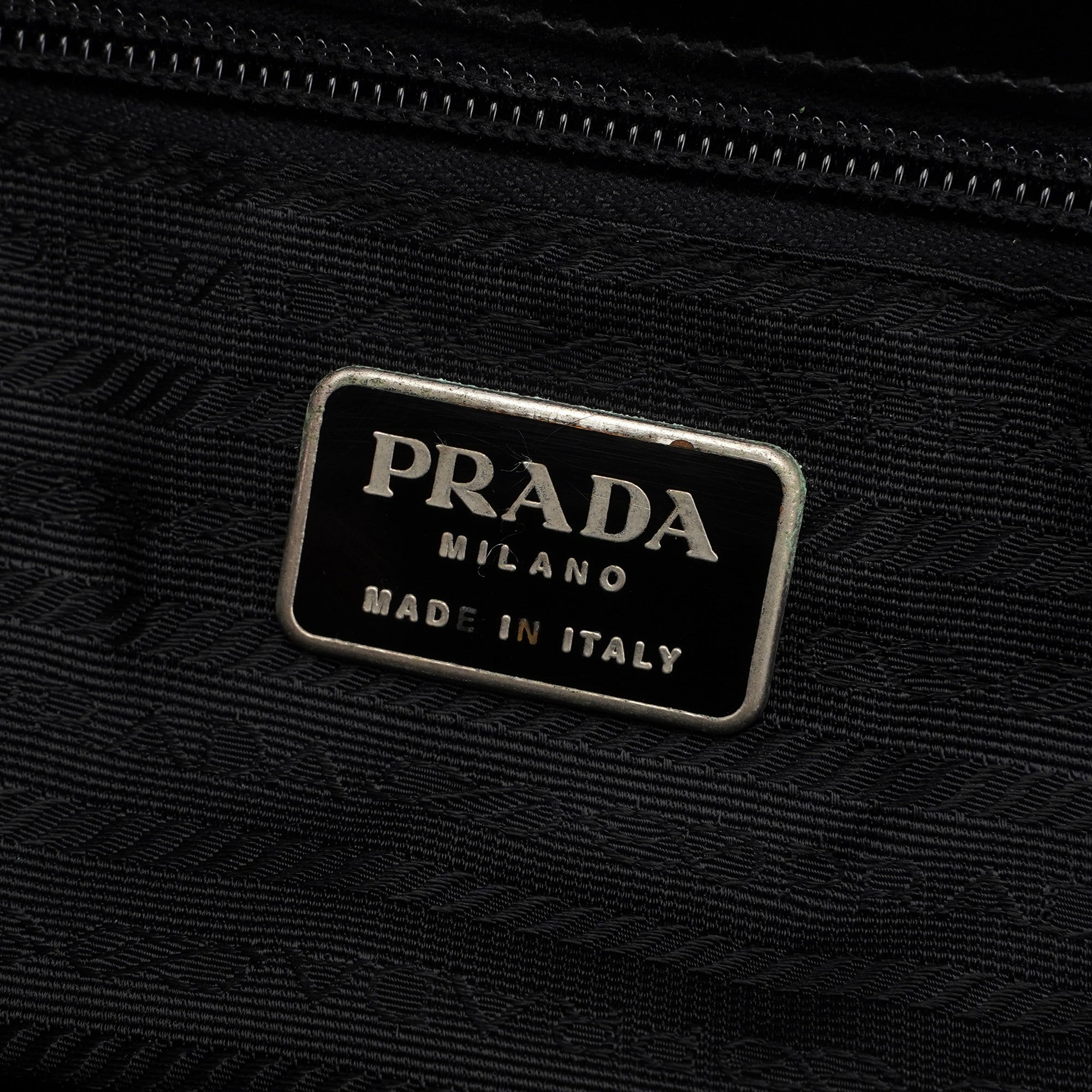 1995 Black Spazzolato Tote Bag