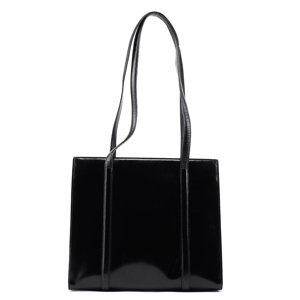 1995 Black Spazzolato Tote Bag