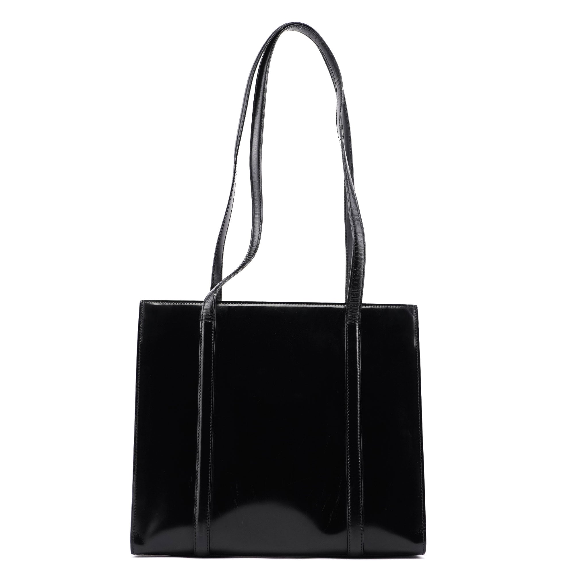 1995 Black Spazzolato Tote Bag