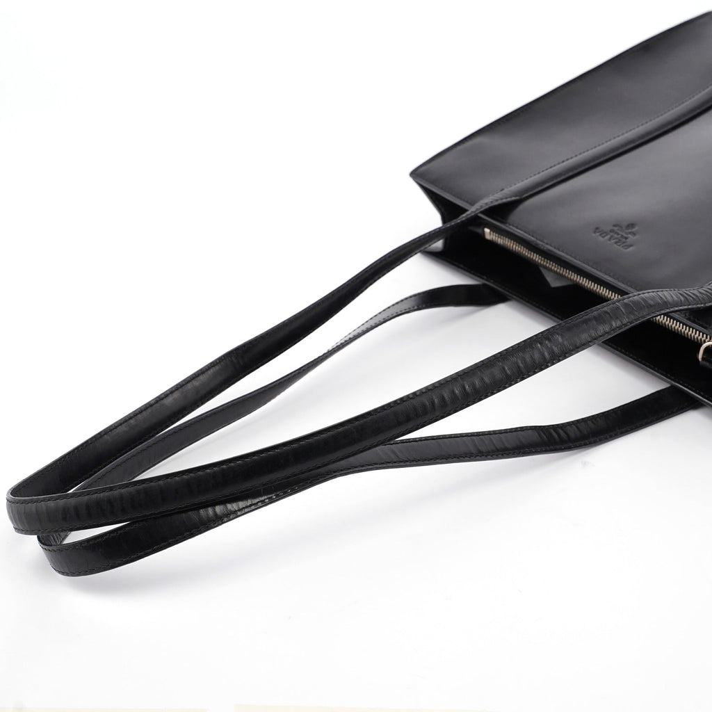 1995 Black Spazzolato Tote Bag