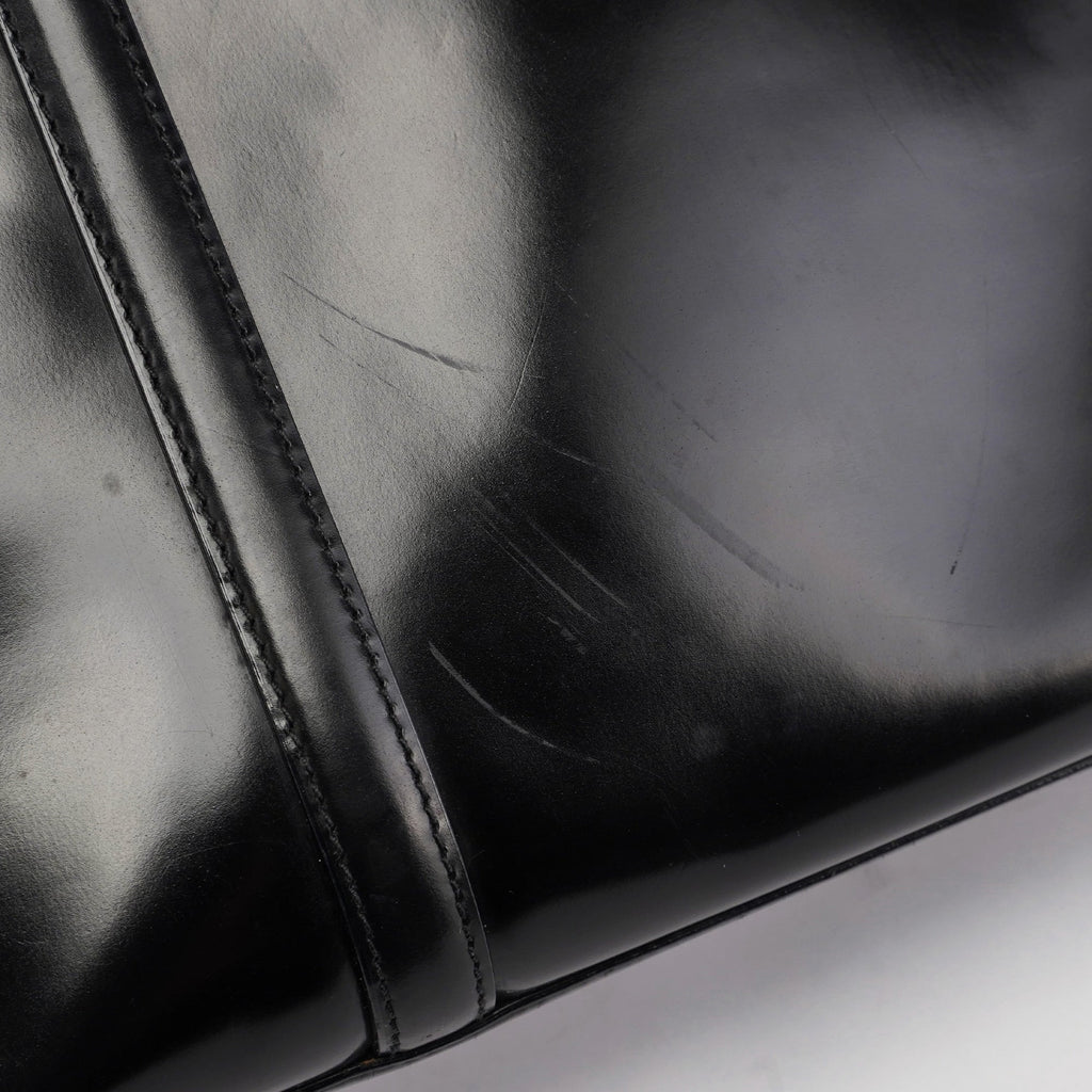 1995 Black Spazzolato Tote Bag