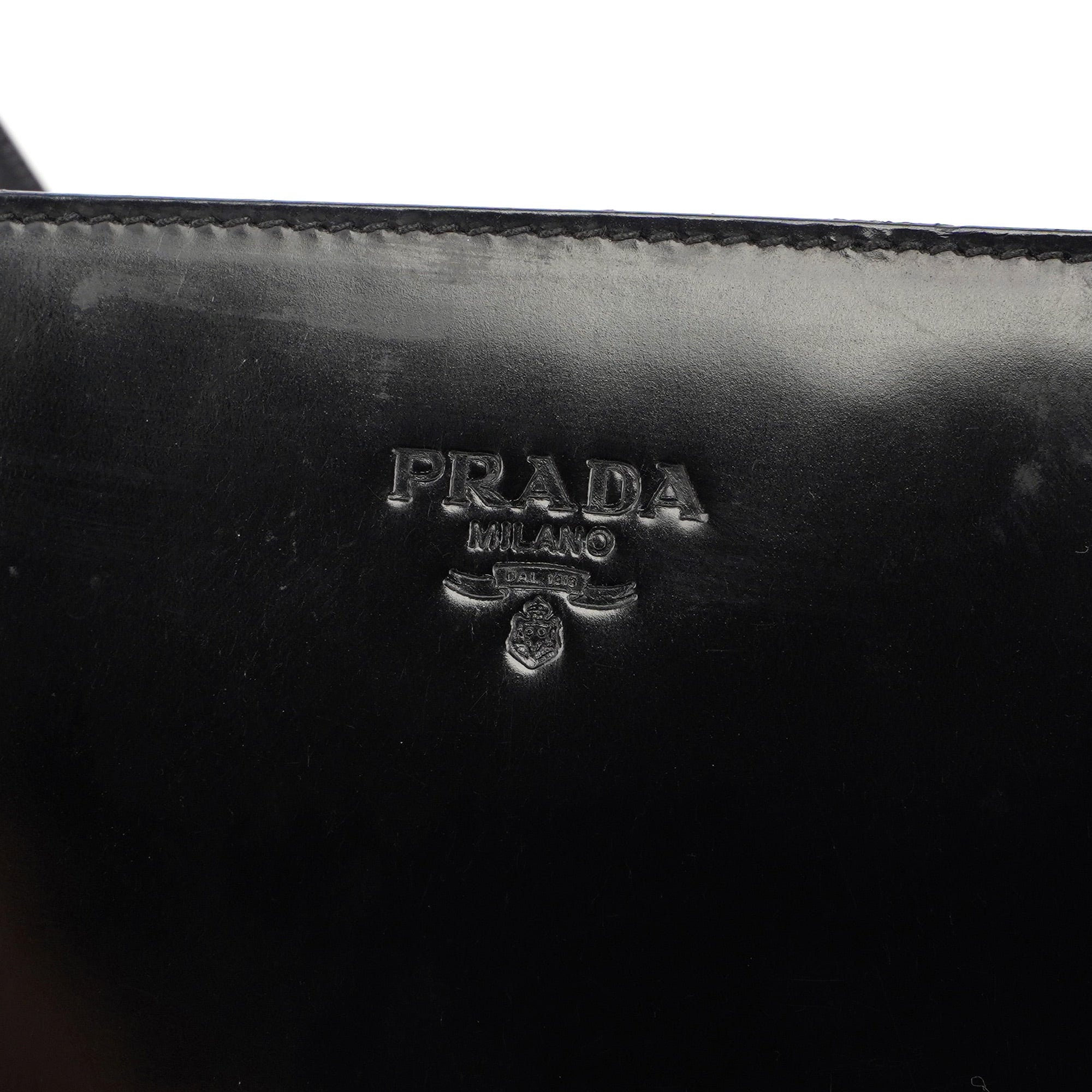 1995 Black Spazzolato Tote Bag