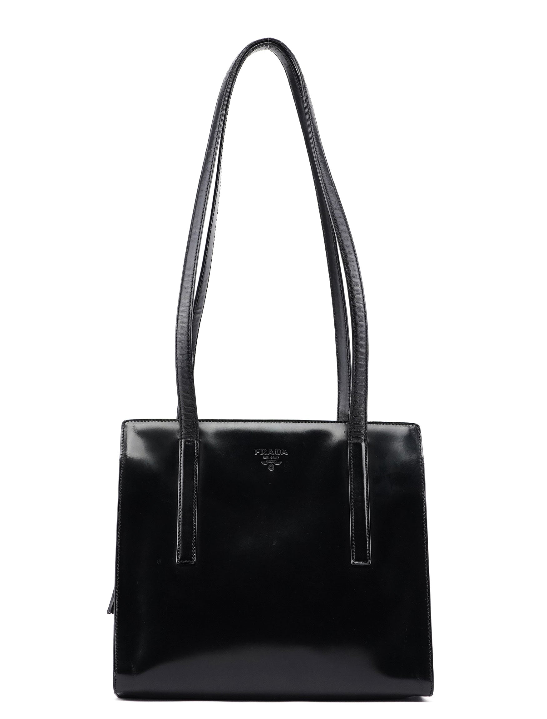 1995 Black Spazzolato Tote Bag
