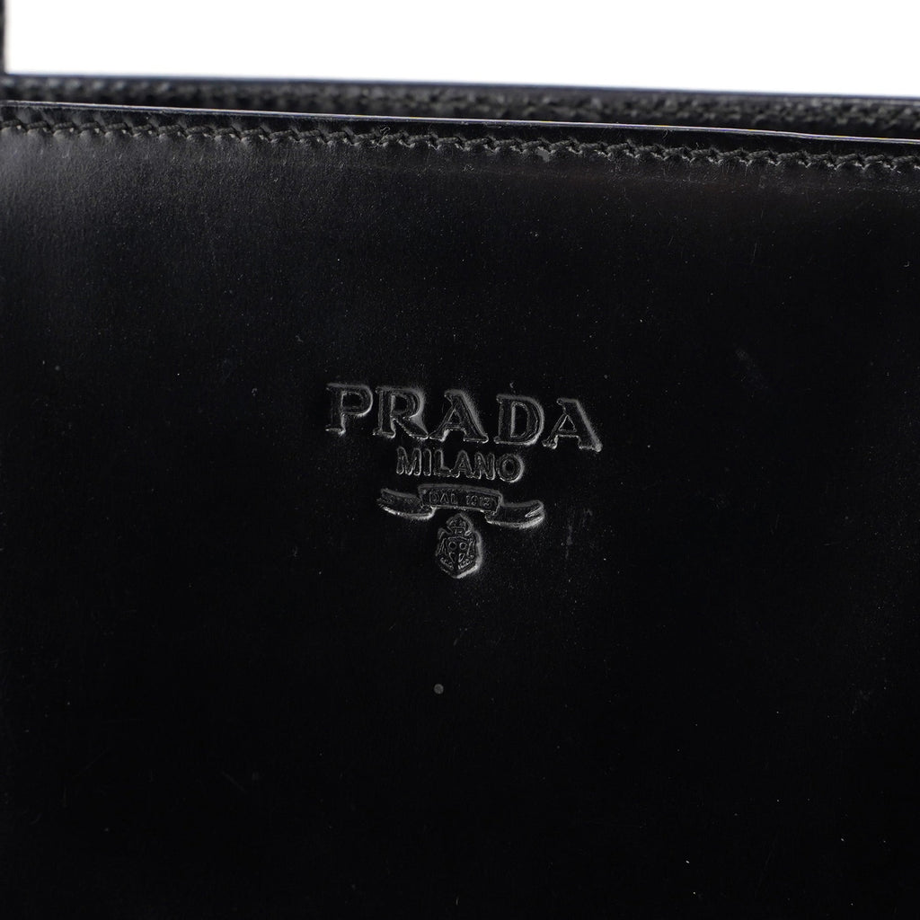 1995 Black Spazzolato Tote Bag