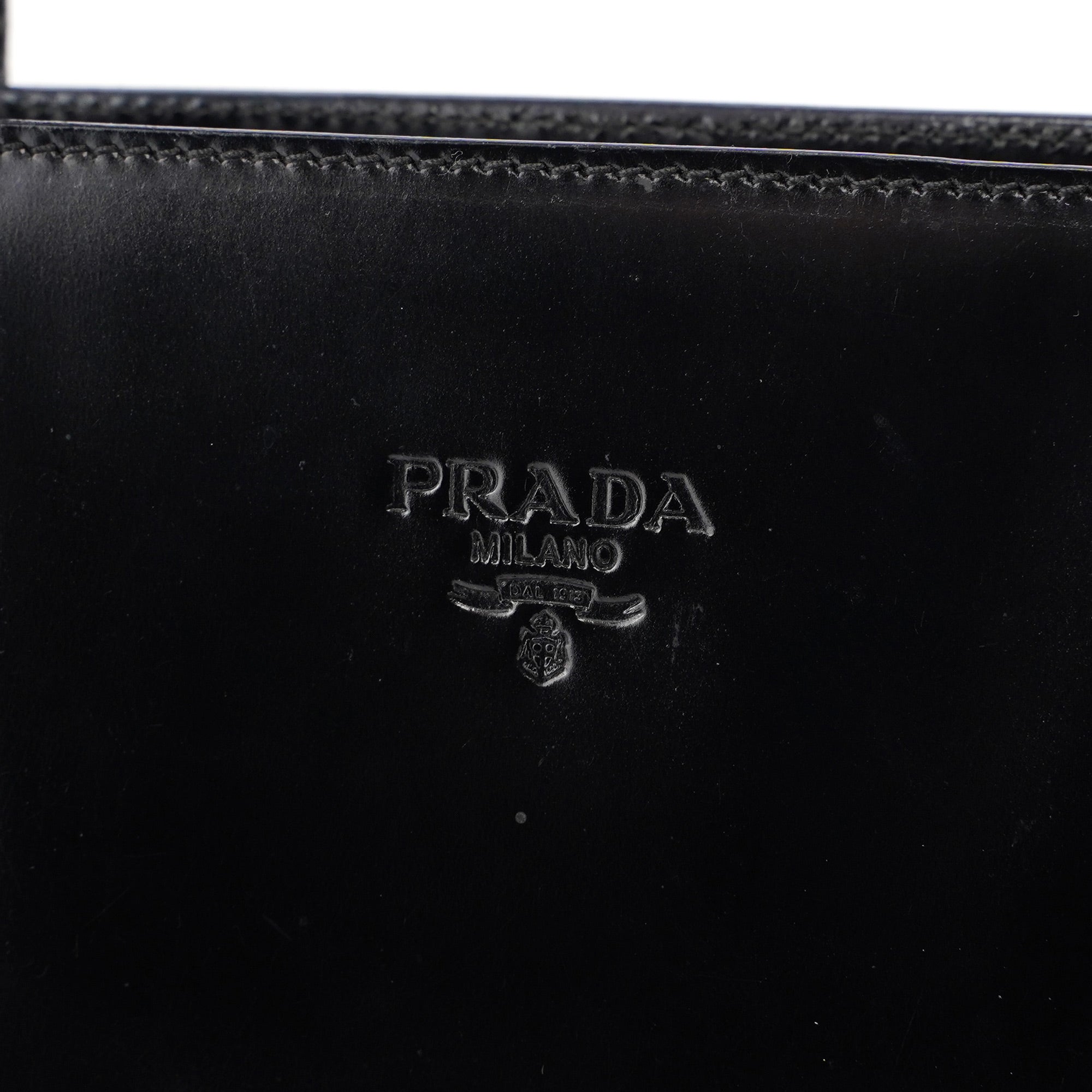 1995 Black Spazzolato Tote Bag