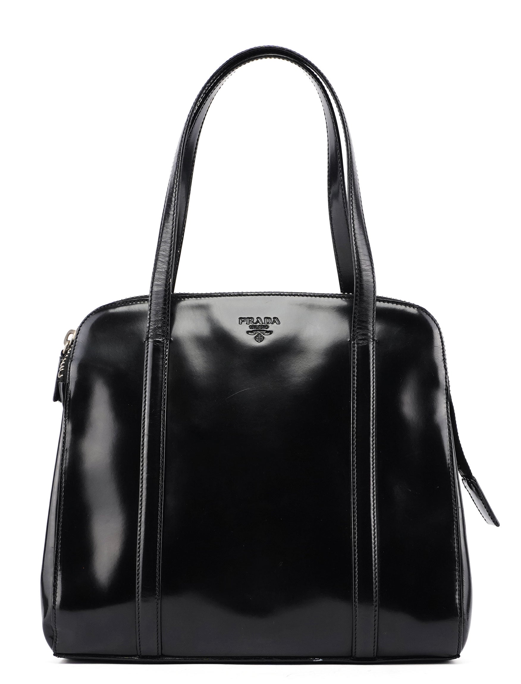 1995 Black Spazzolato Tote Bag
