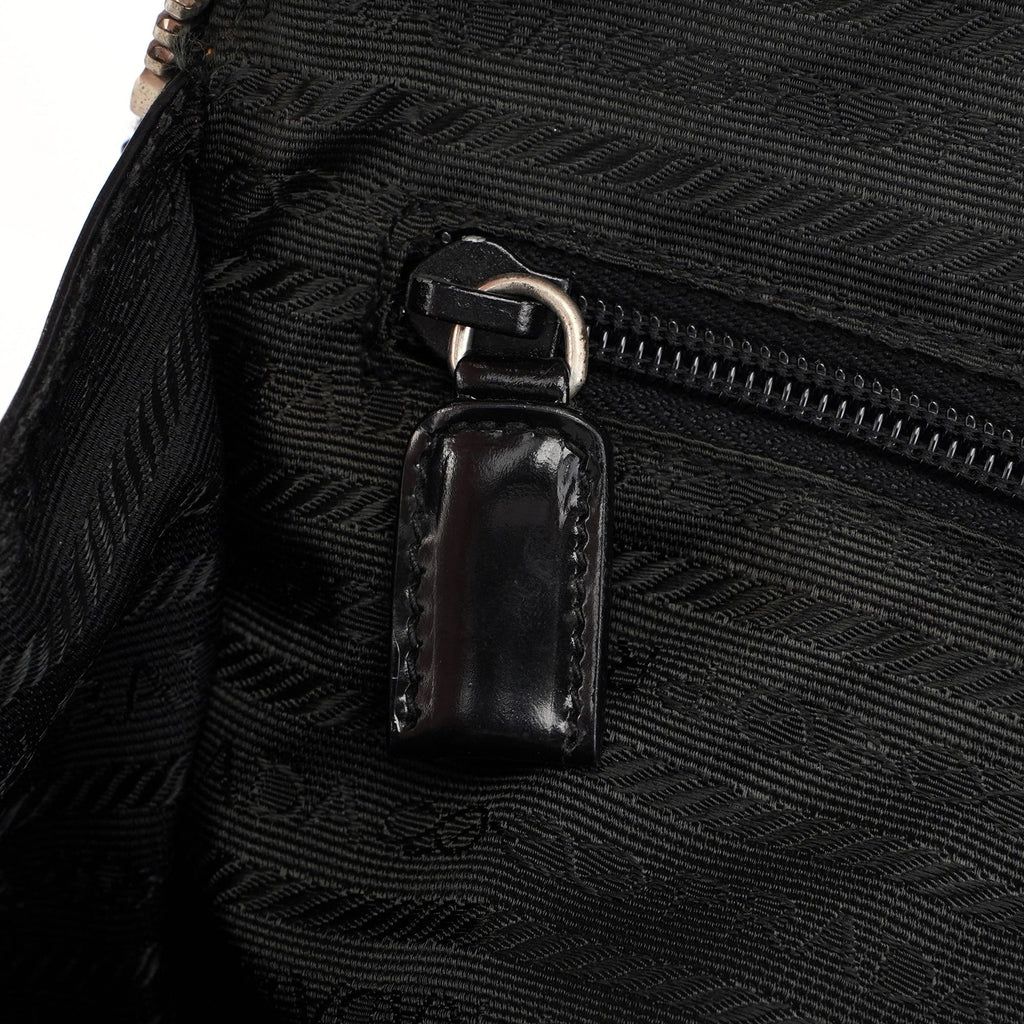 1995 Black Spazzolato Tote Bag