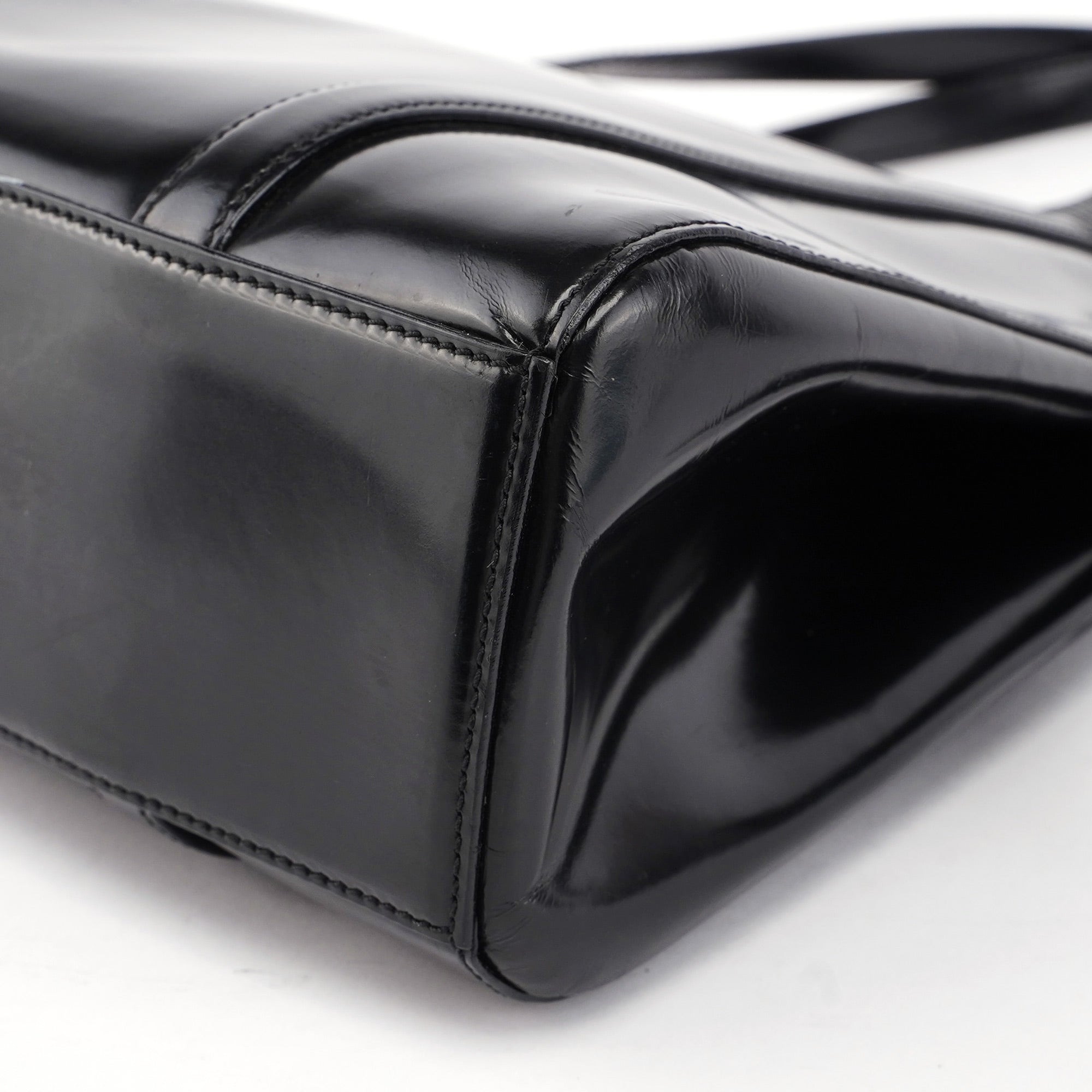 1995 Black Spazzolato Tote Bag