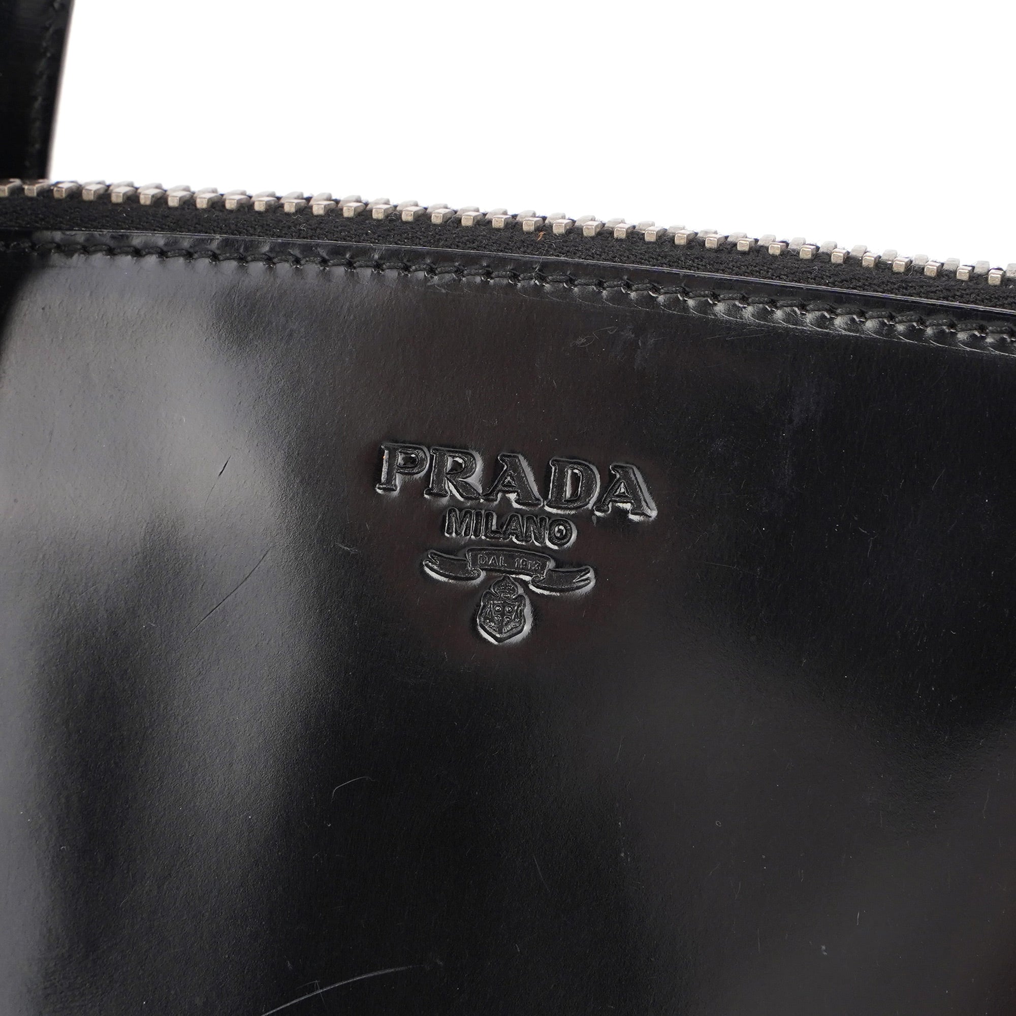 1995 Black Spazzolato Tote Bag