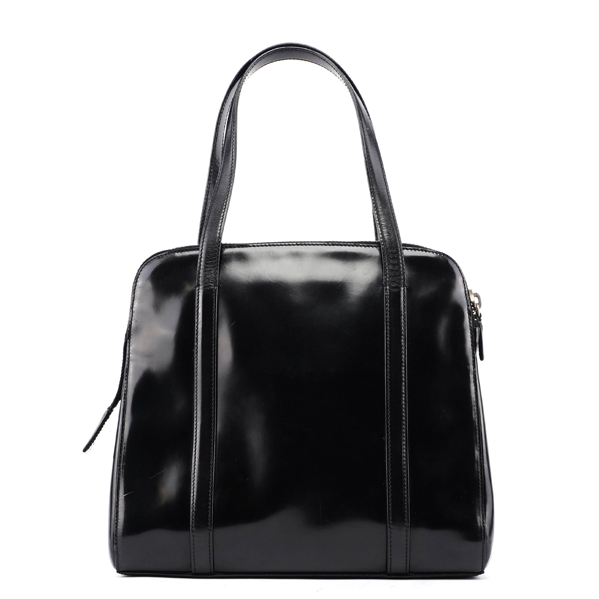 1995 Black Spazzolato Tote Bag