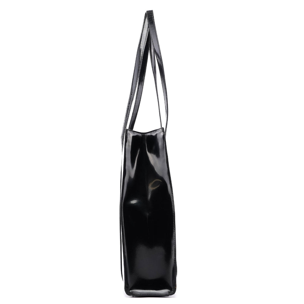 1995 Black Spazzolato Tote Bag