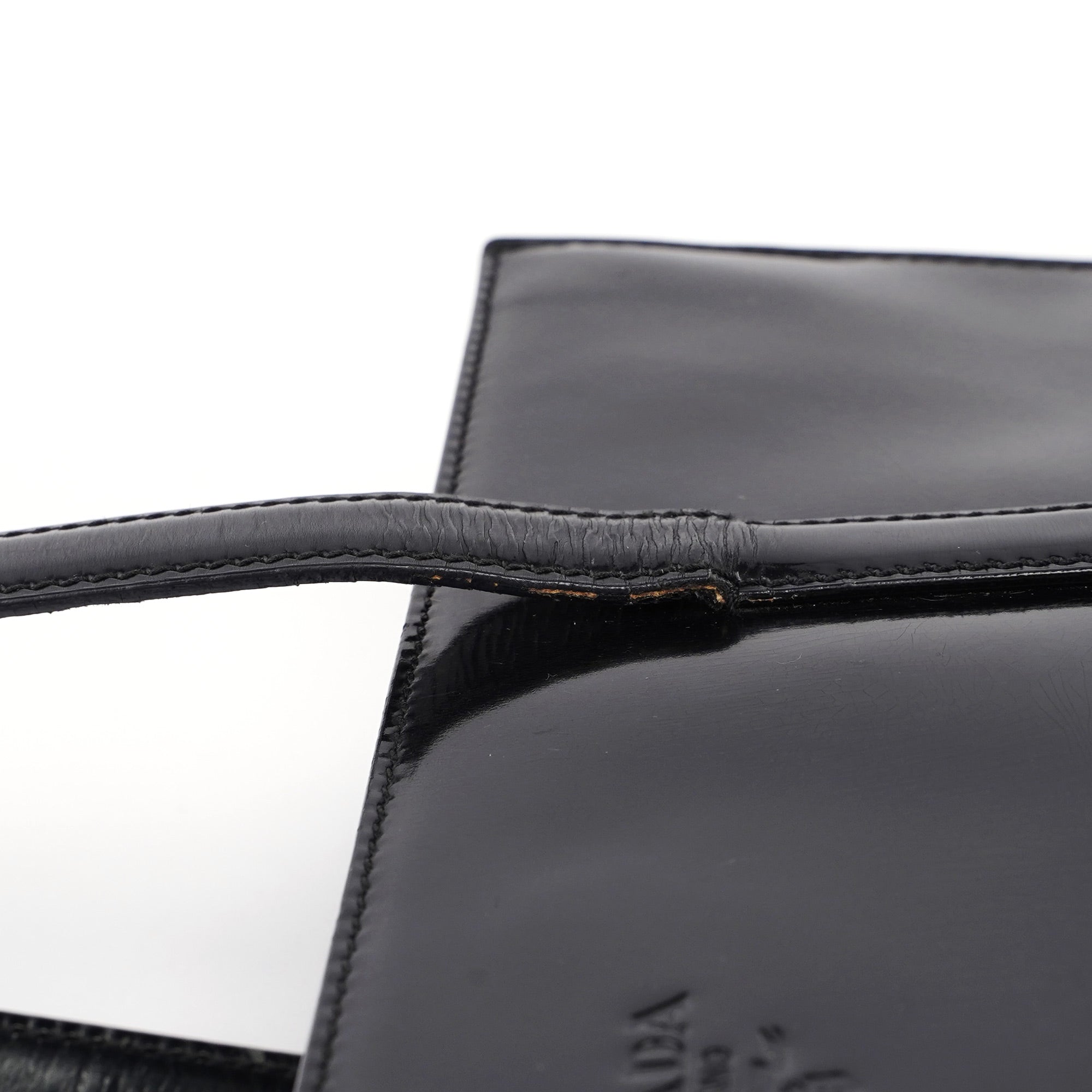 1995 Black Spazzolato Tote Bag