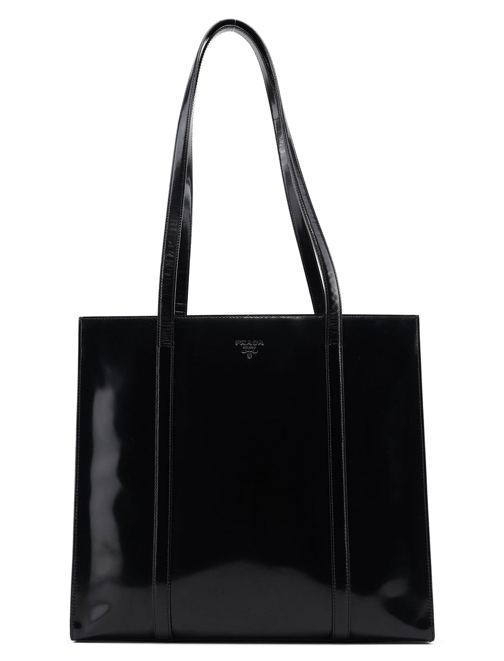 1995 Black Spazzolato Tote Bag