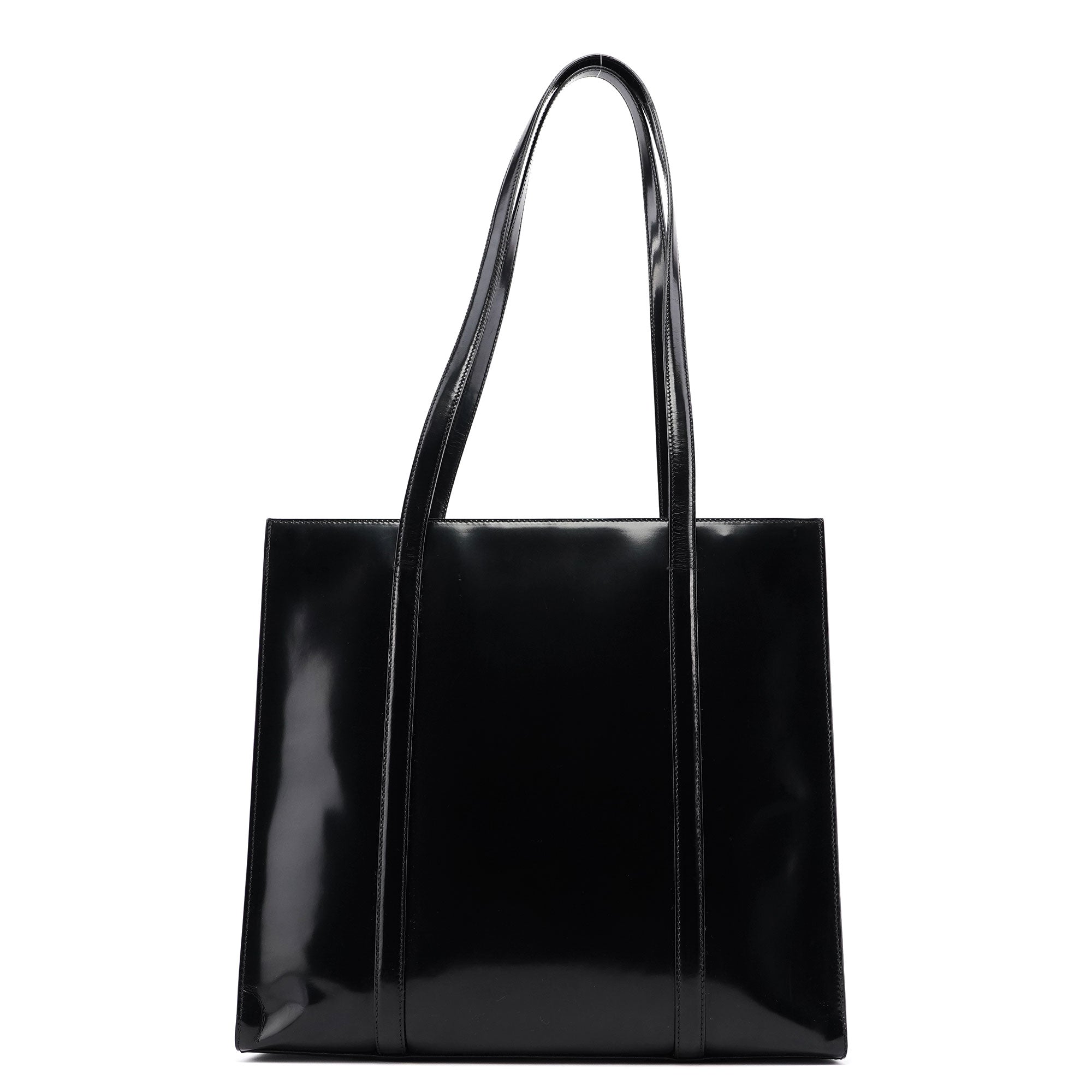 1995 Black Spazzolato Tote Bag