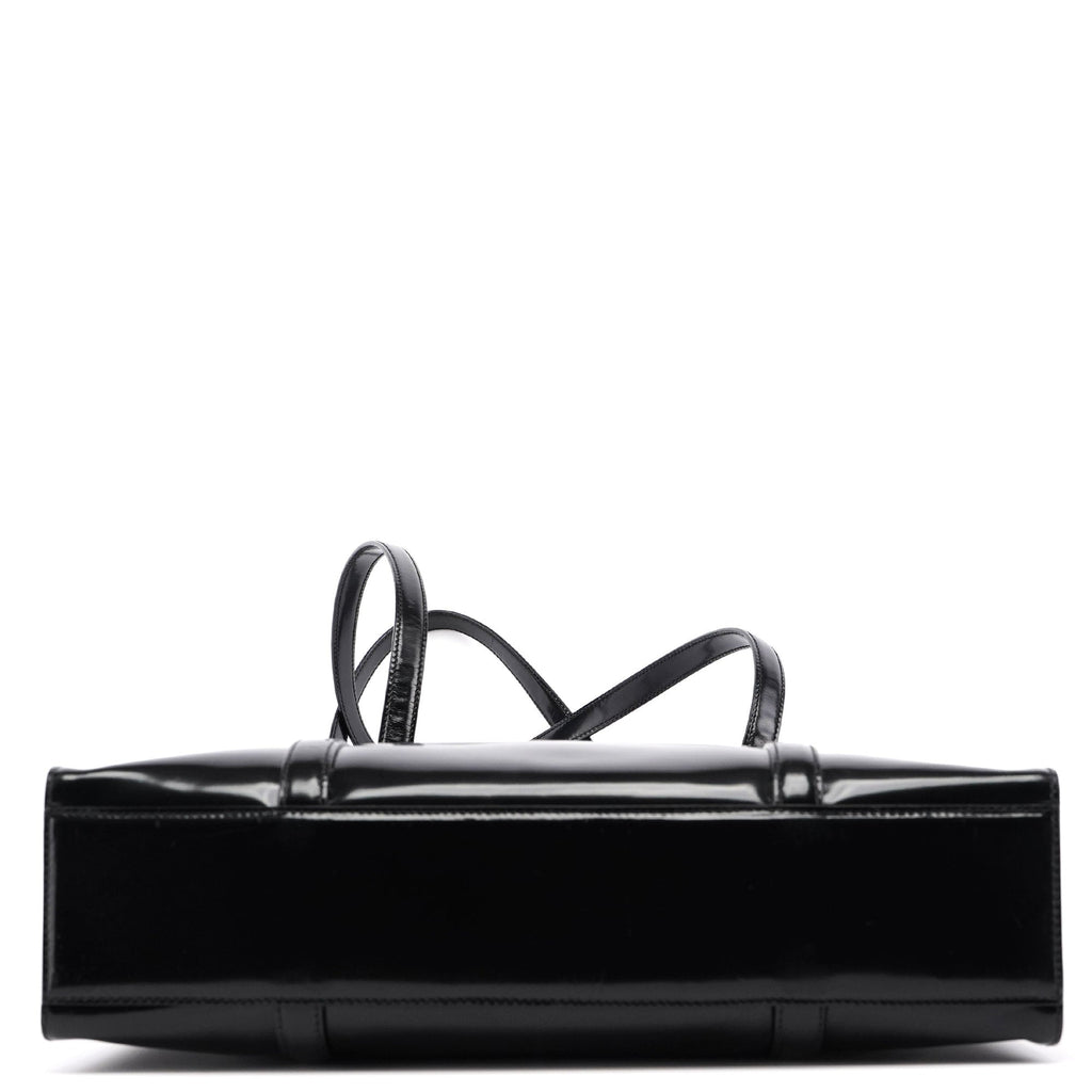 1995 Black Spazzolato Tote Bag