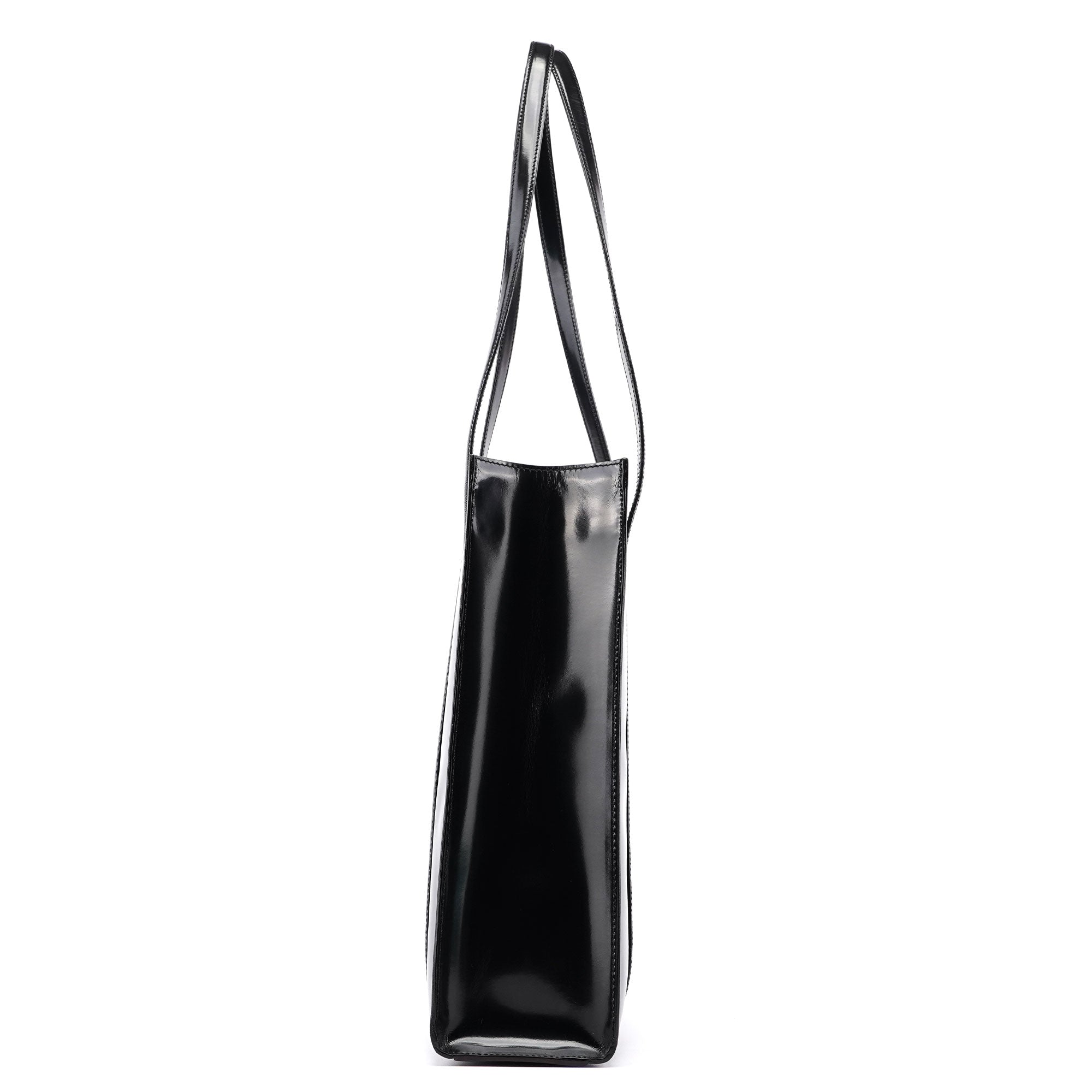 1995 Black Spazzolato Tote Bag