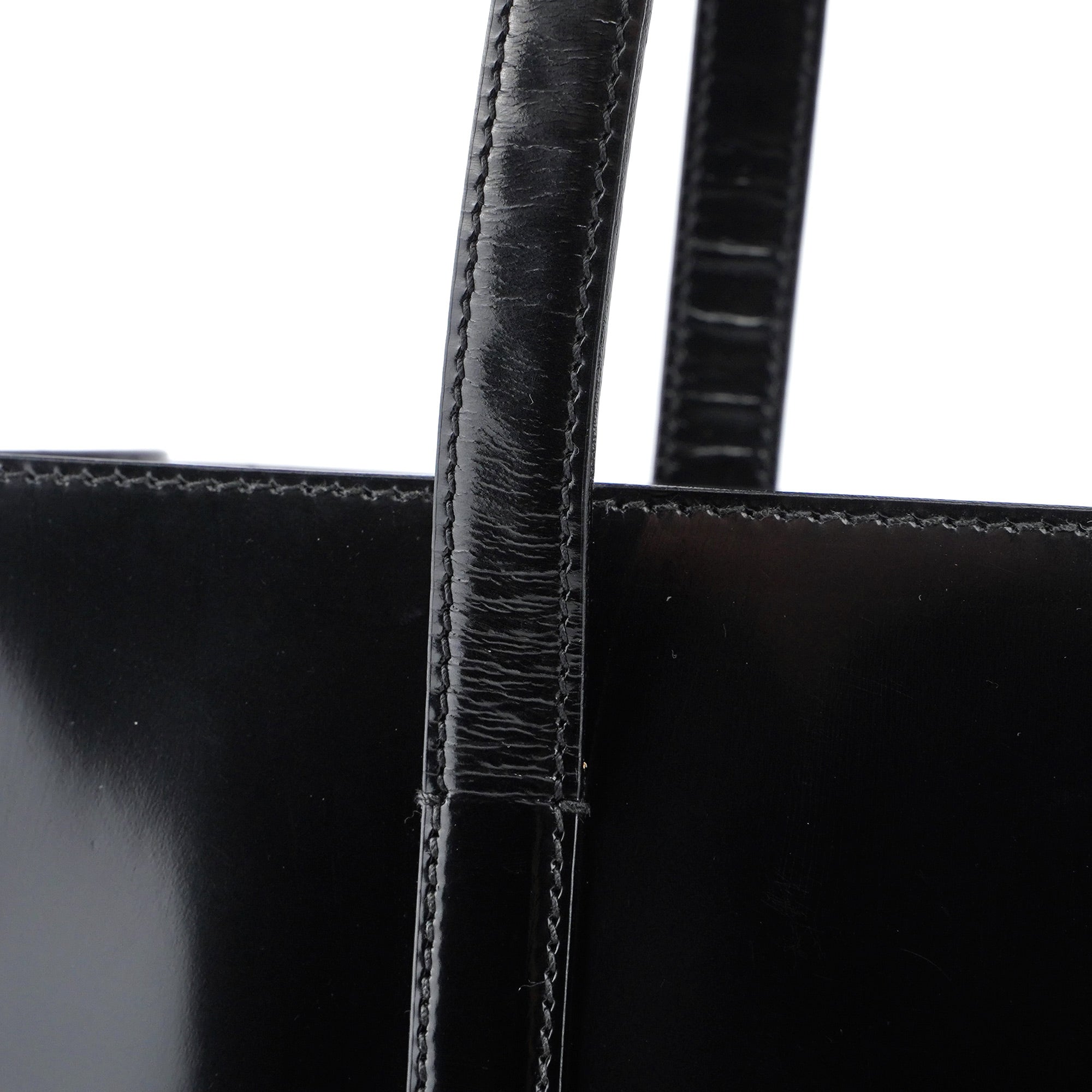 1995 Black Spazzolato Tote Bag