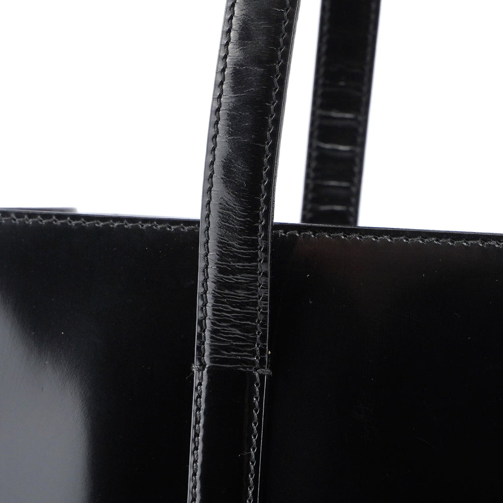 1995 Black Spazzolato Tote Bag