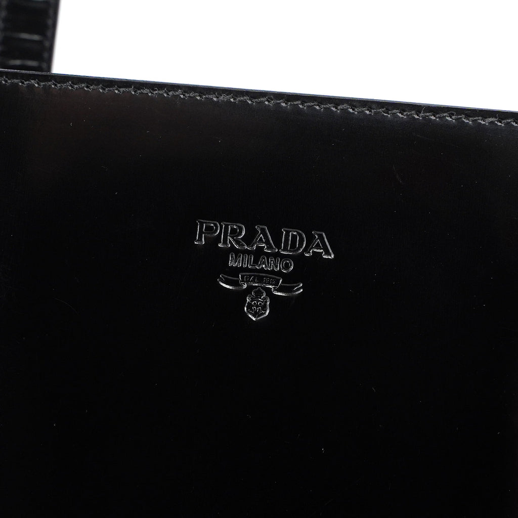 1995 Black Spazzolato Tote Bag