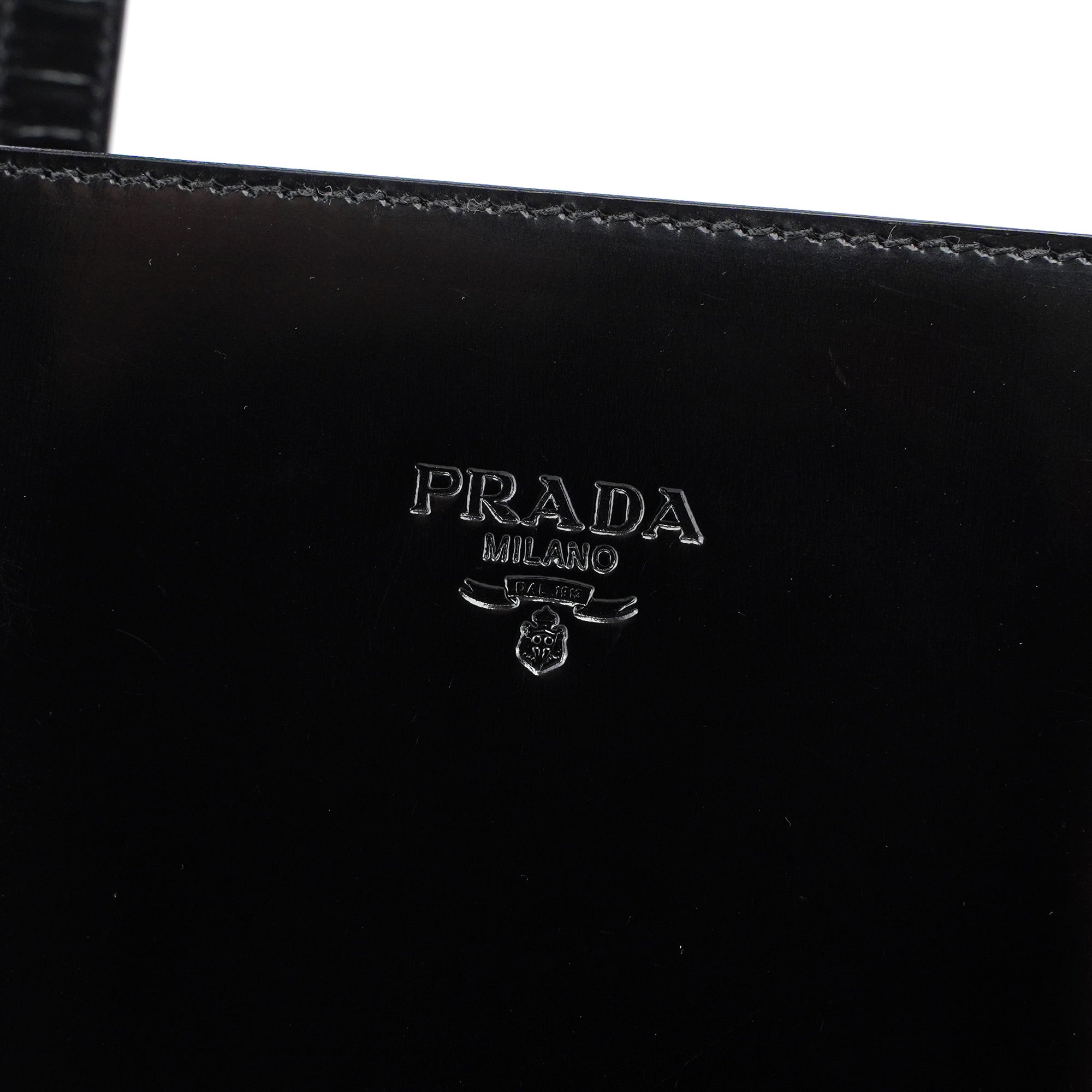 1995 Black Spazzolato Tote Bag