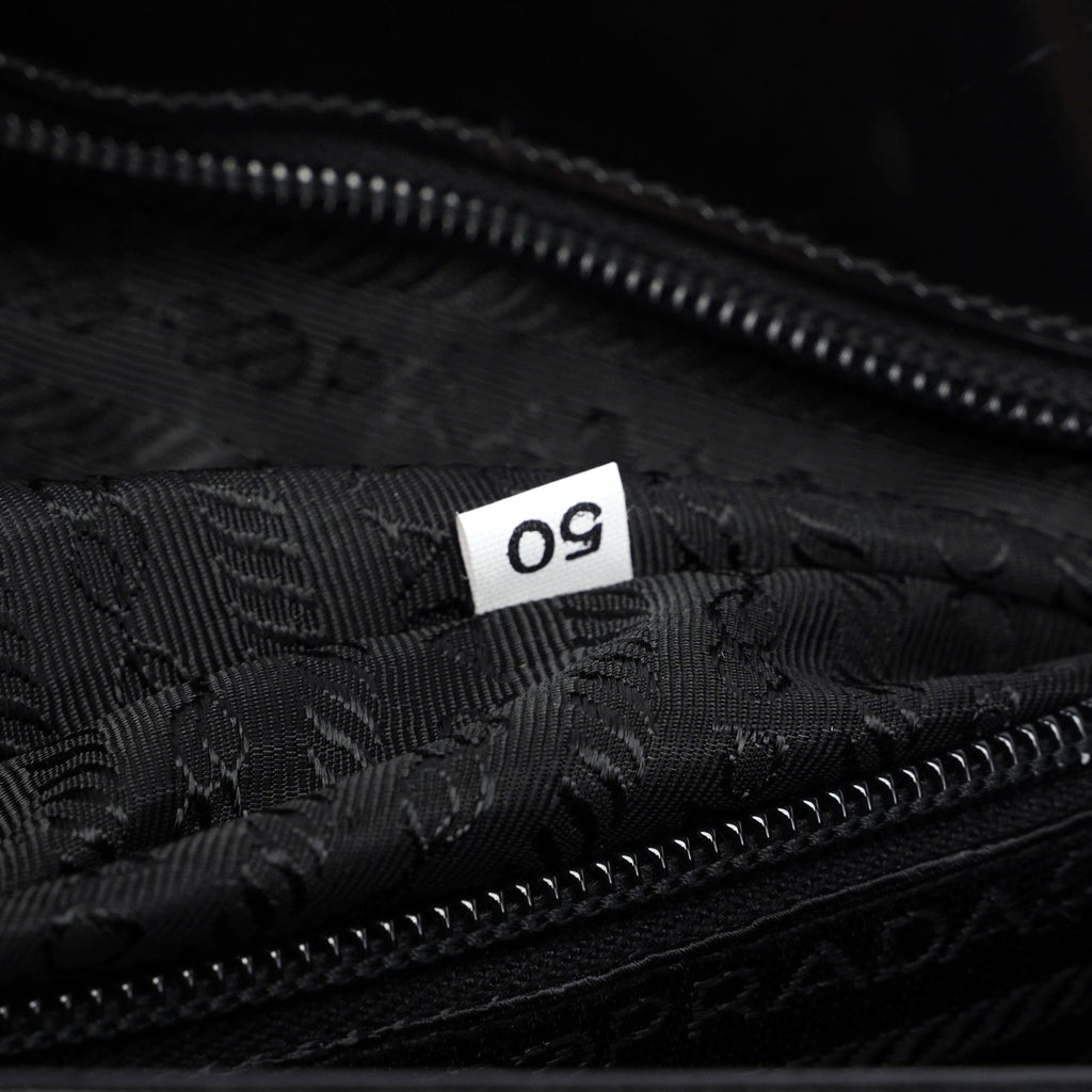 1995 Black Spazzolato Tote Bag