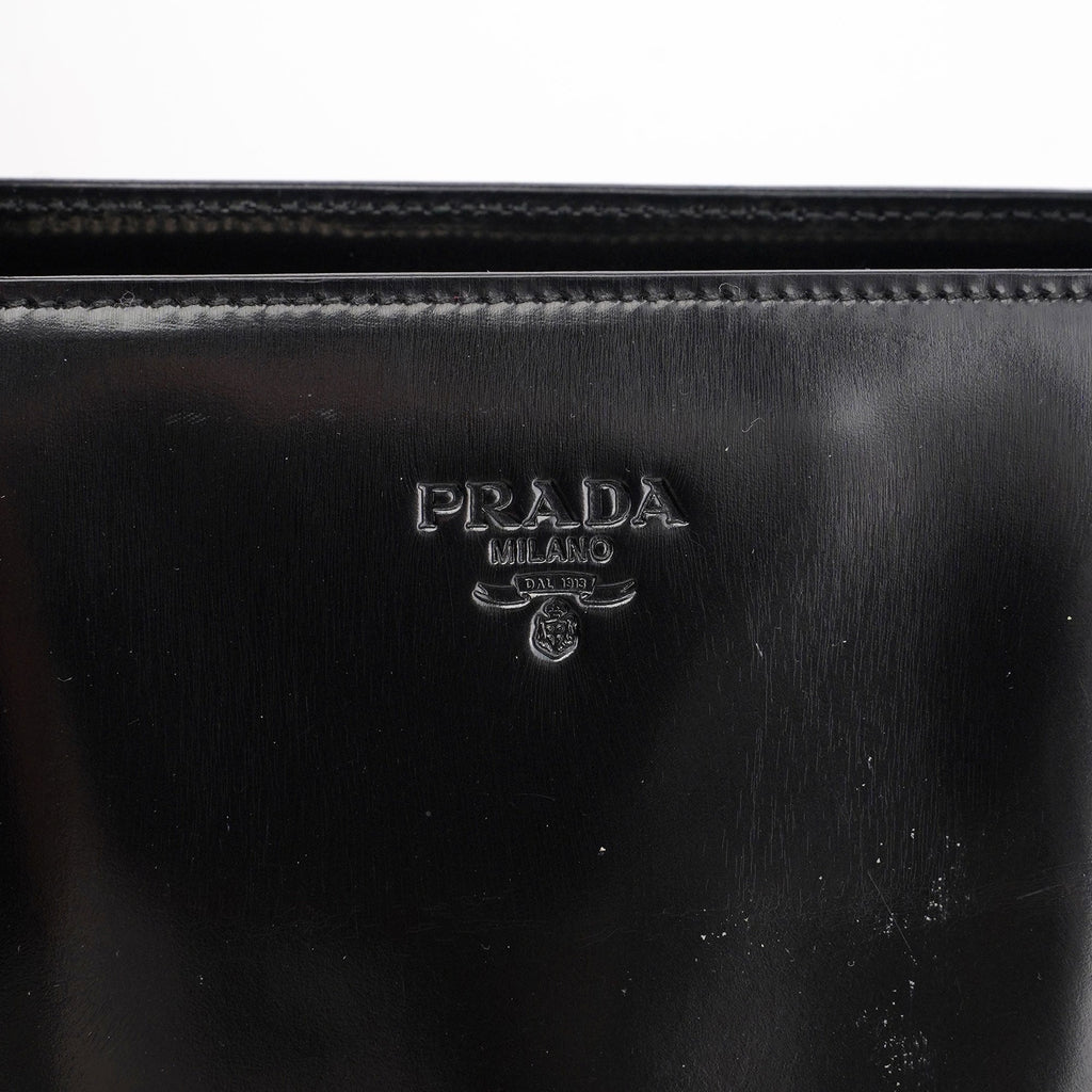 1995 Black Spazzolato Tote Bag