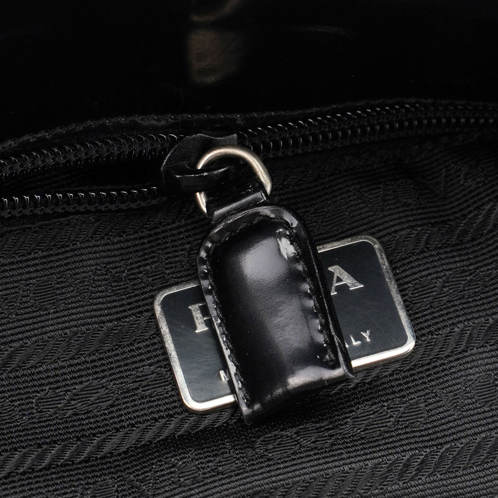 1995 Black Spazzolato Tote Bag