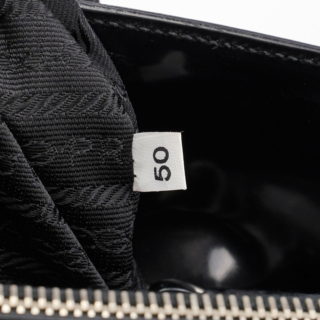 1995 Black Spazzolato Tote Bag