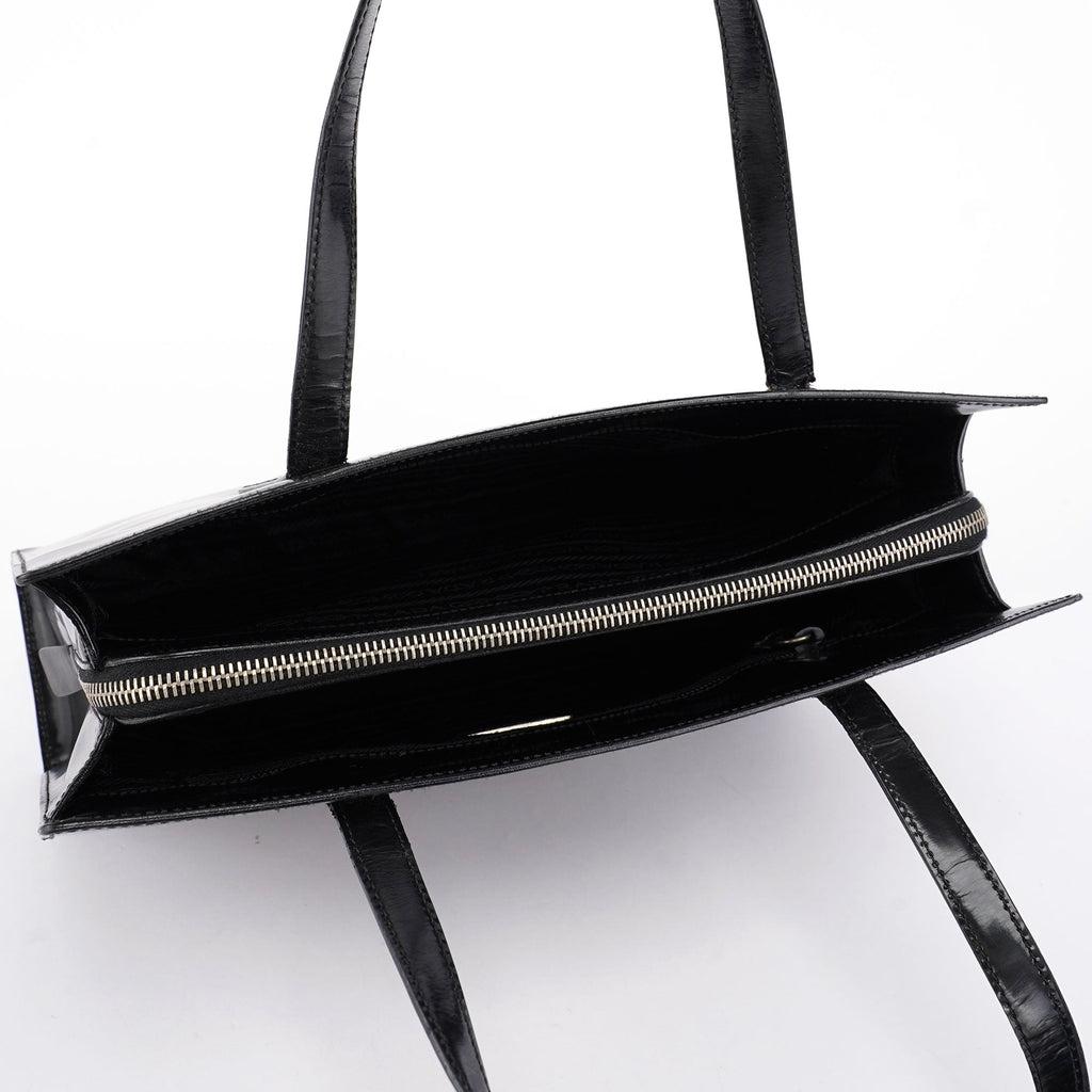 1995 Black Spazzolato Tote Bag