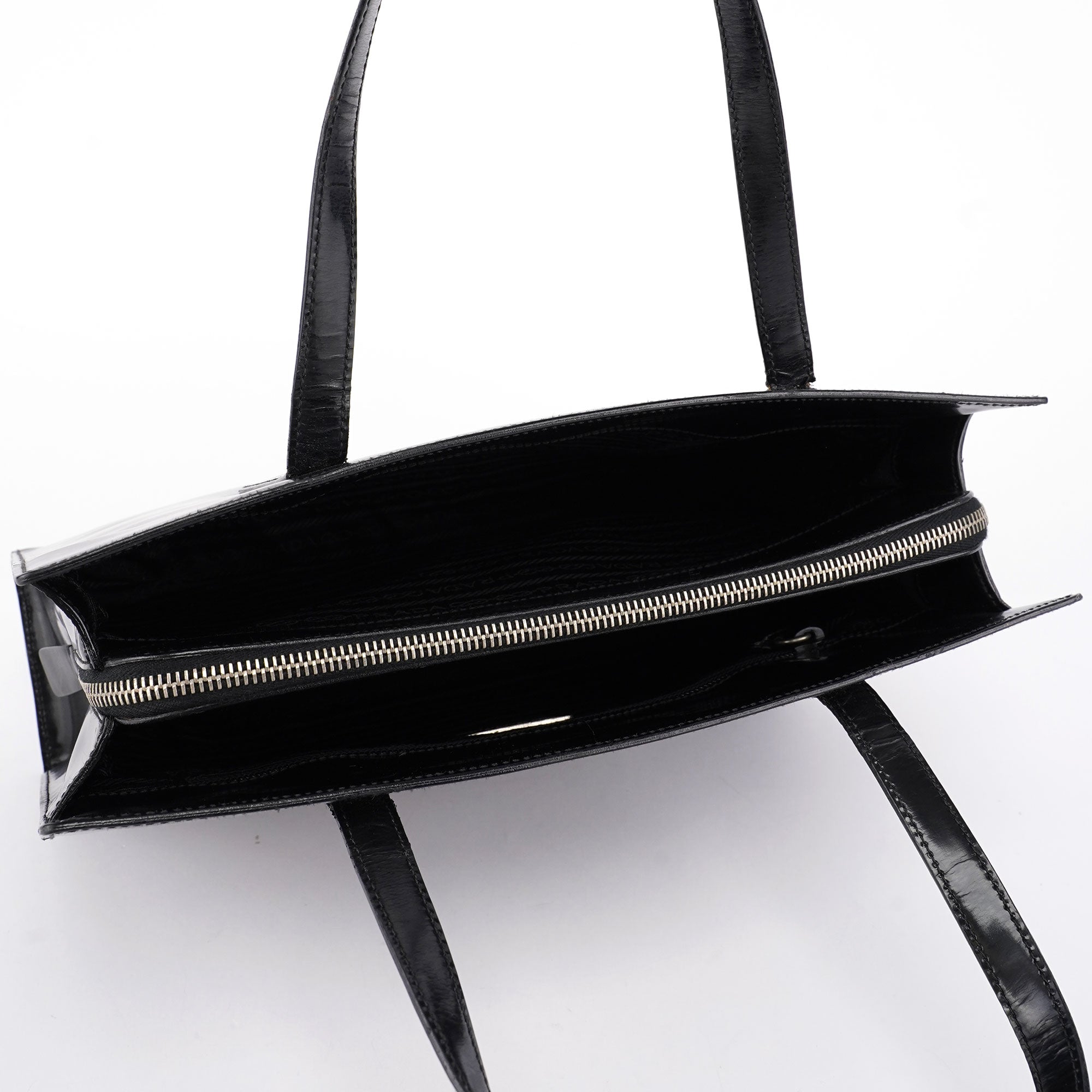 1995 Black Spazzolato Tote Bag