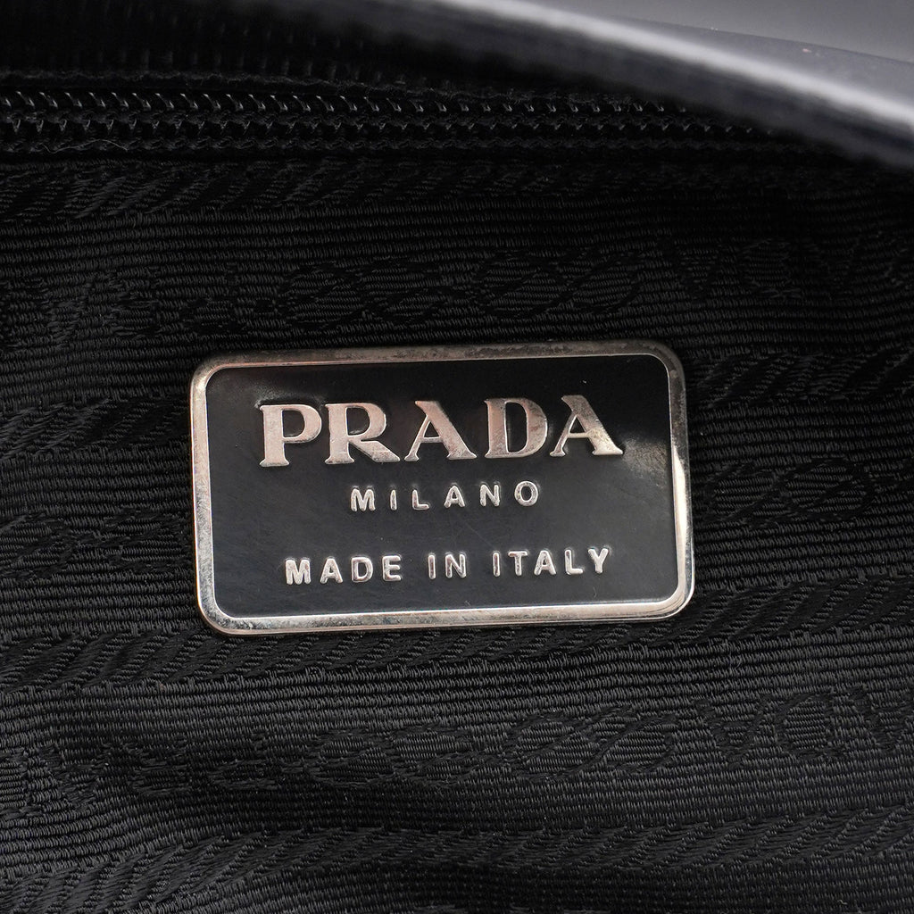1995 Black Spazzolato Tote Bag