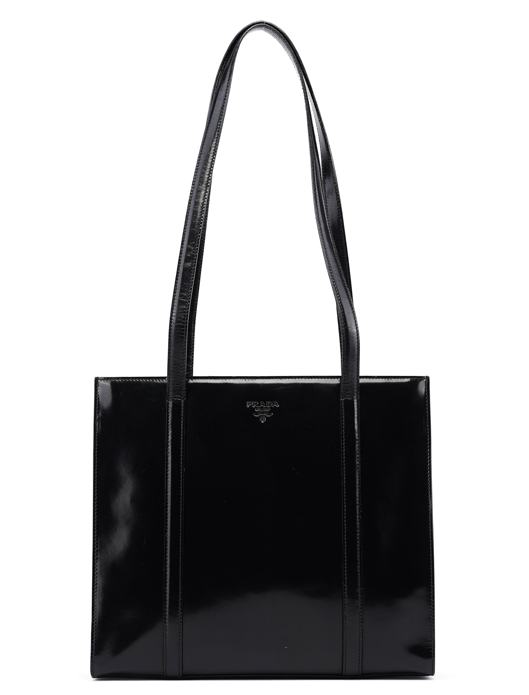 1995 Black Spazzolato Tote Bag
