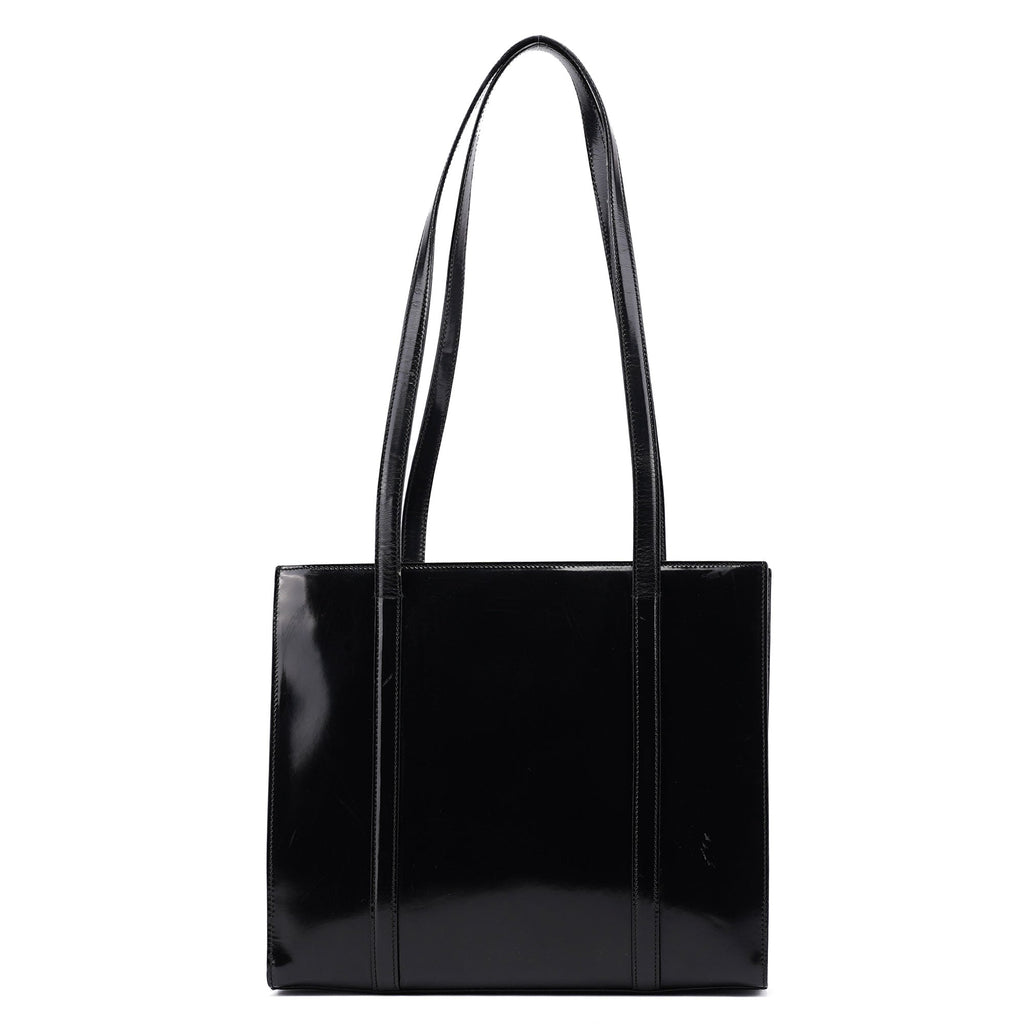 1995 Black Spazzolato Tote Bag