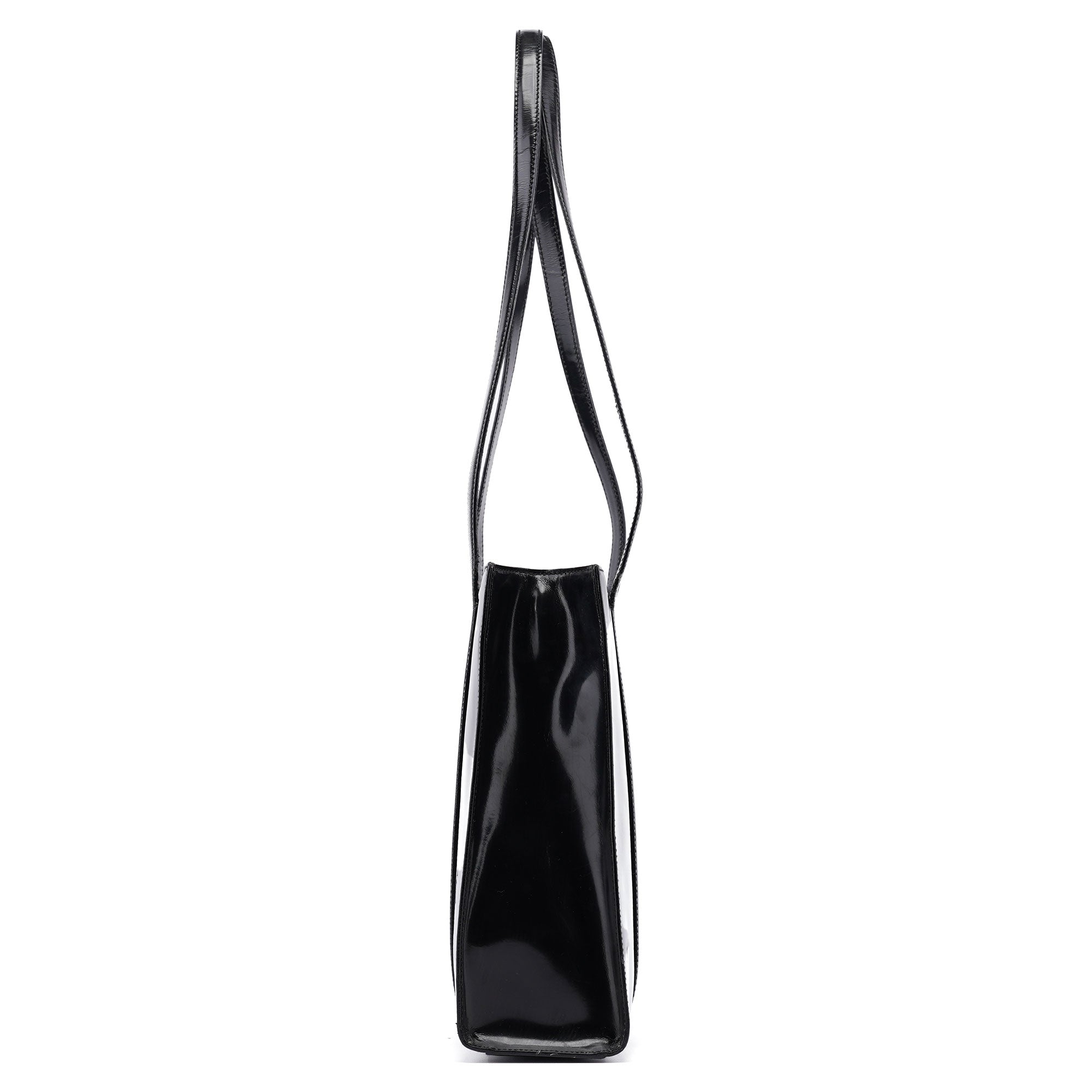 1995 Black Spazzolato Tote Bag