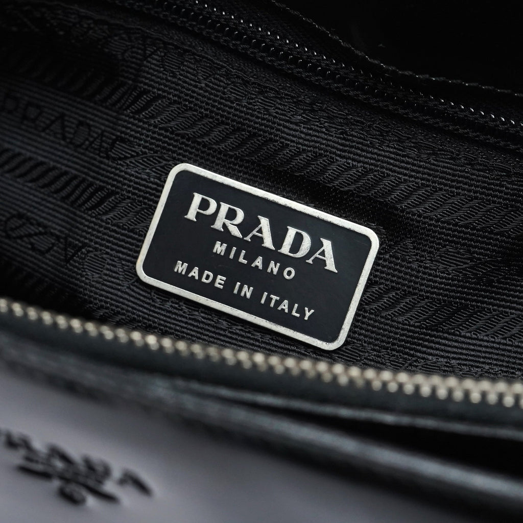 1995 Black Spazzolato Tote Bag