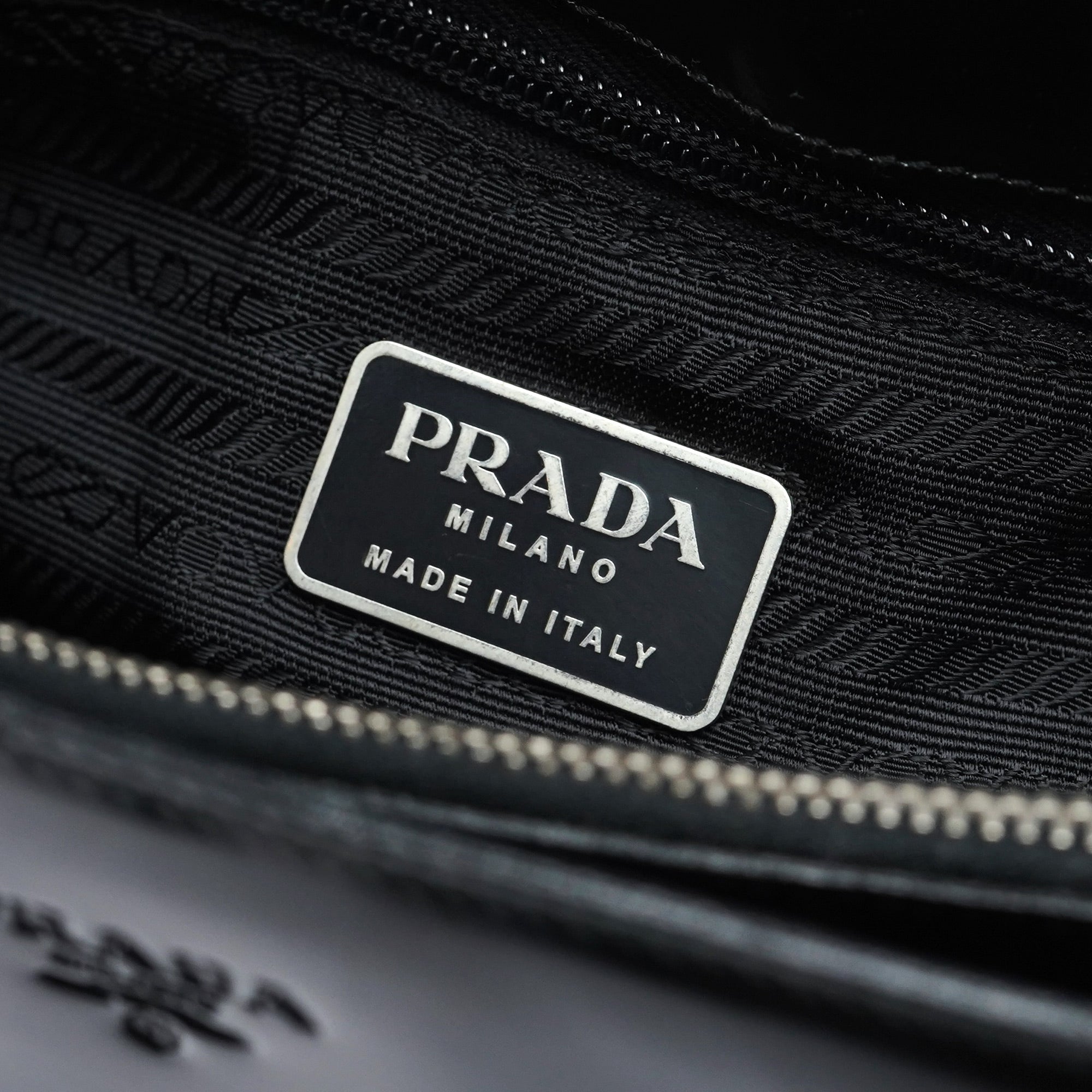 1995 Black Spazzolato Tote Bag