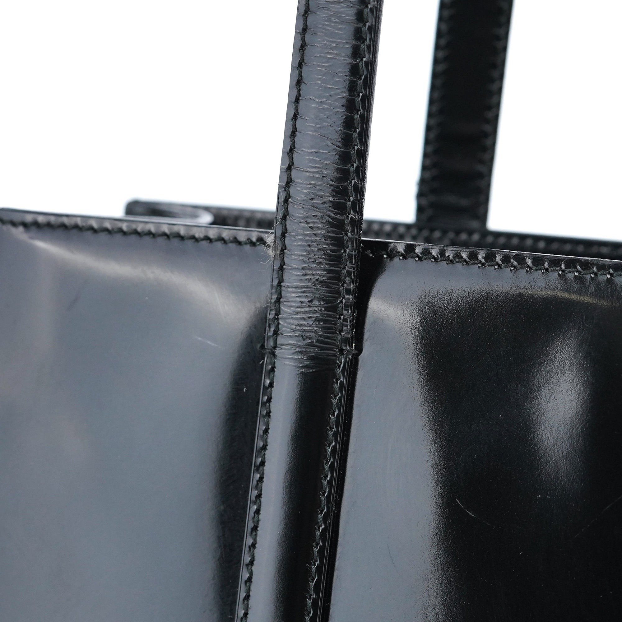1995 Black Spazzolato Tote Bag