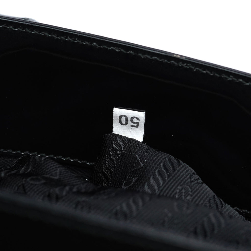 1995 Black Spazzolato Tote Bag